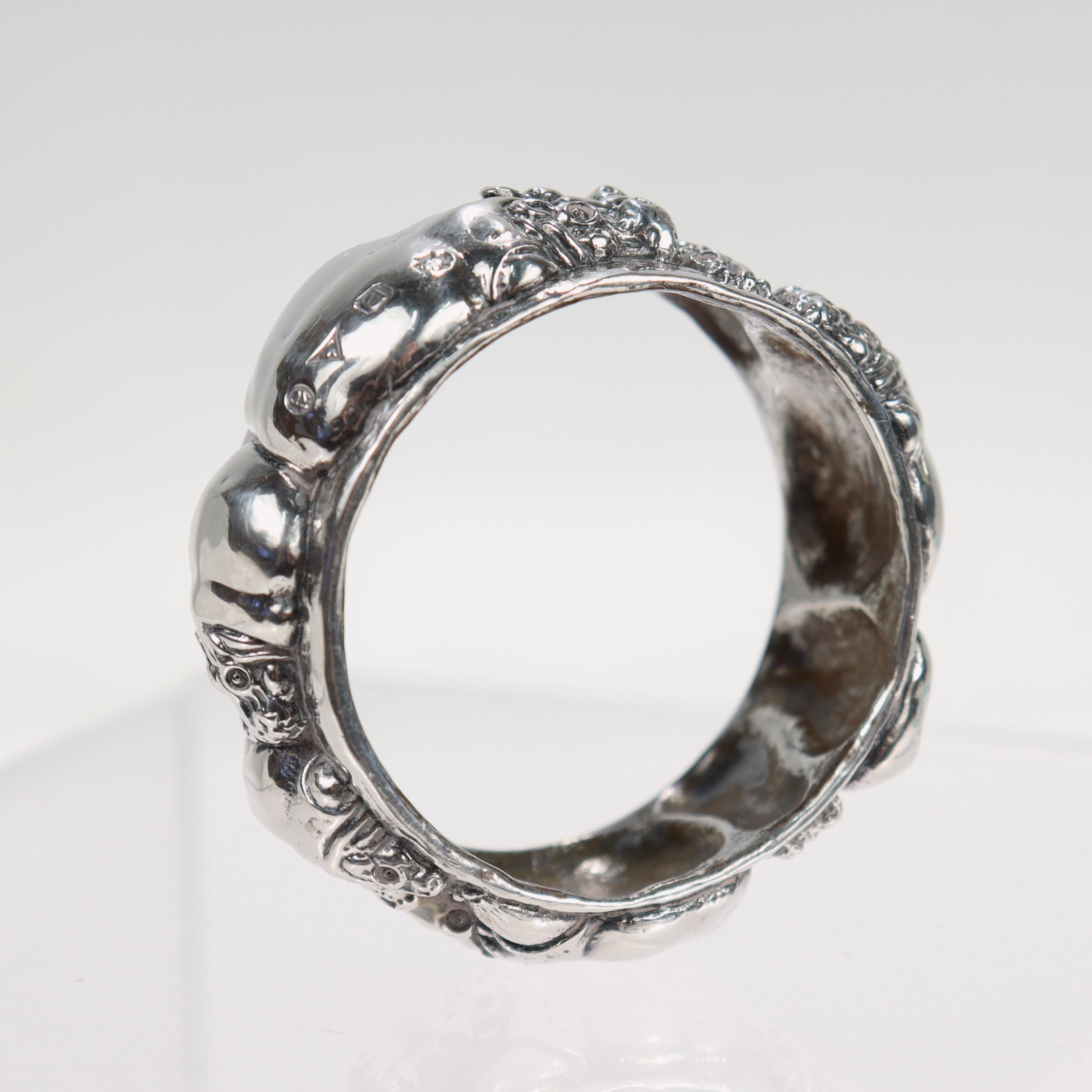 Women's or Men's Vintage Patrick Mavros Hippo or Hippopotamus Napkin Ring