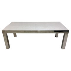 Vintage Paul Evans Chrome Cityscape Parsons Dining Table.