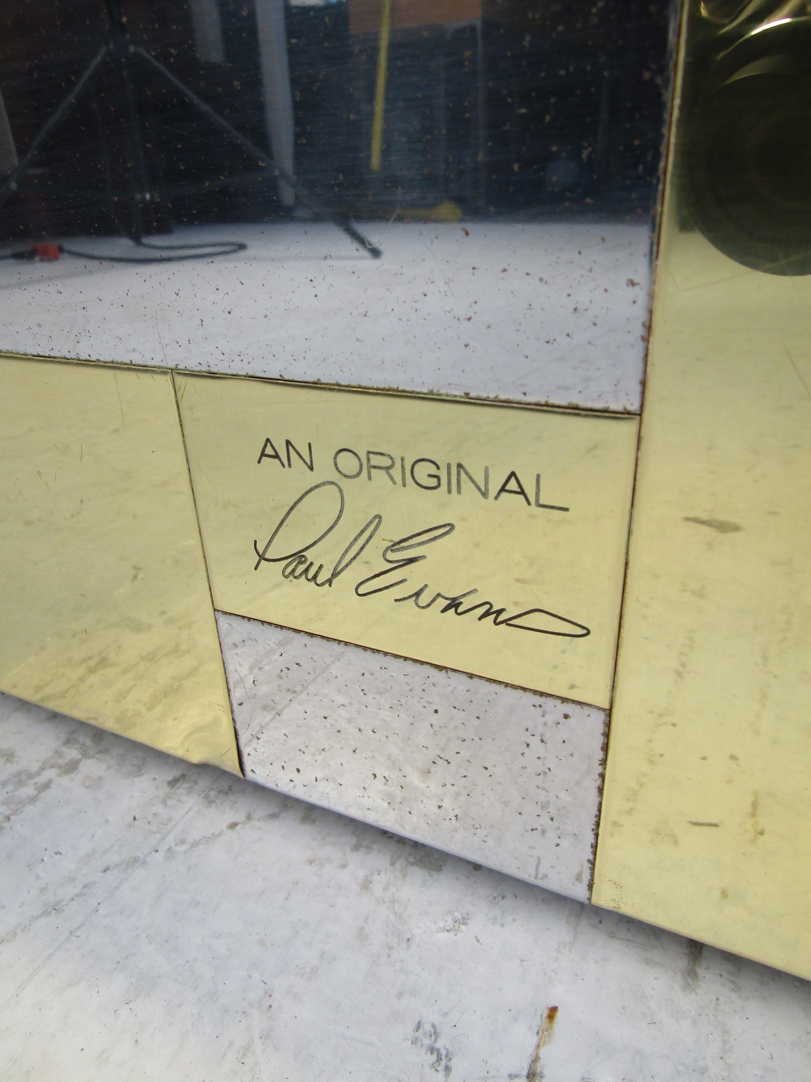 Signed Paul Evans Cityscape Bar Cart 'PE 200' Series for Directional For Sale 4