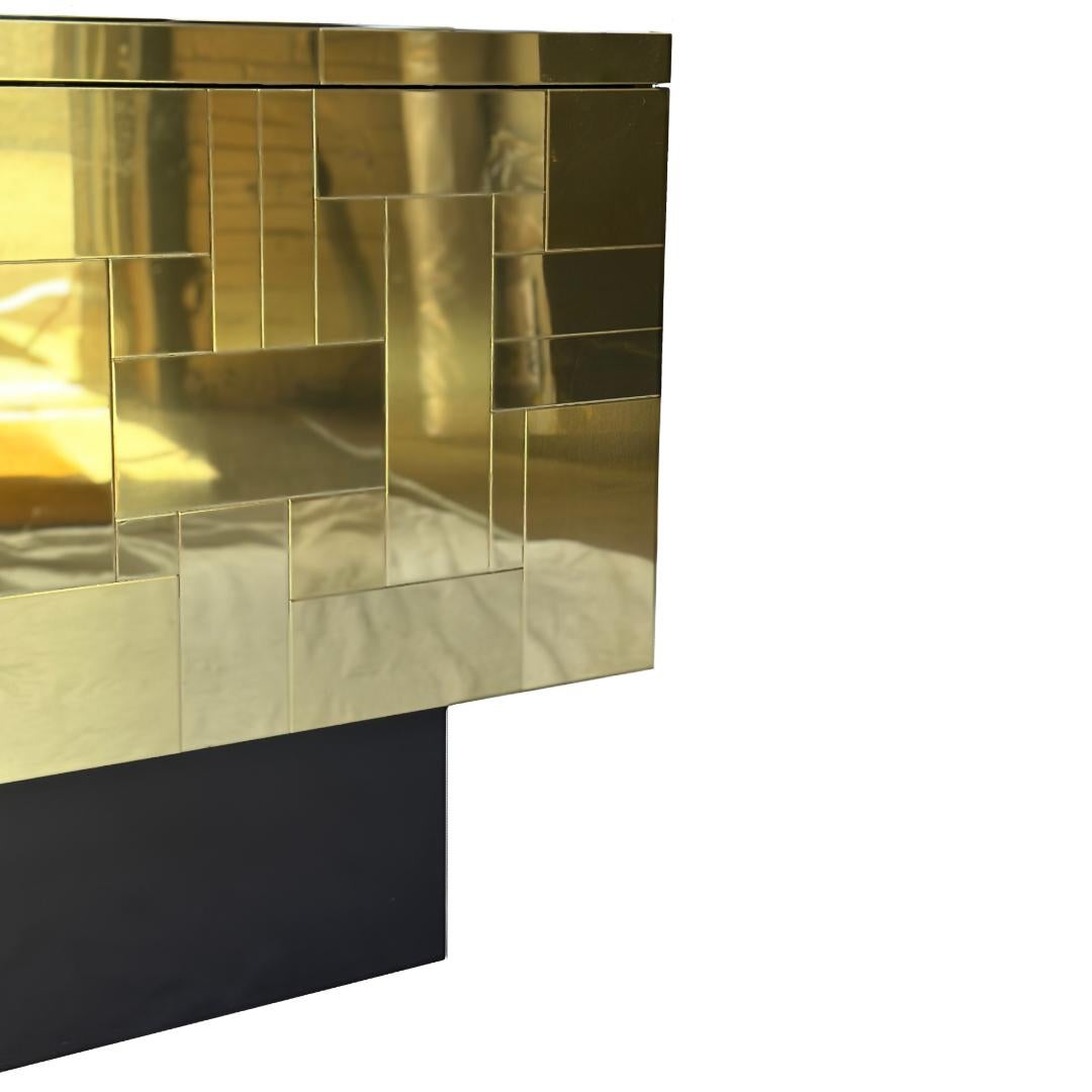 Americano Server vintage con piano in ardesia Paul Evans per Directional in vendita