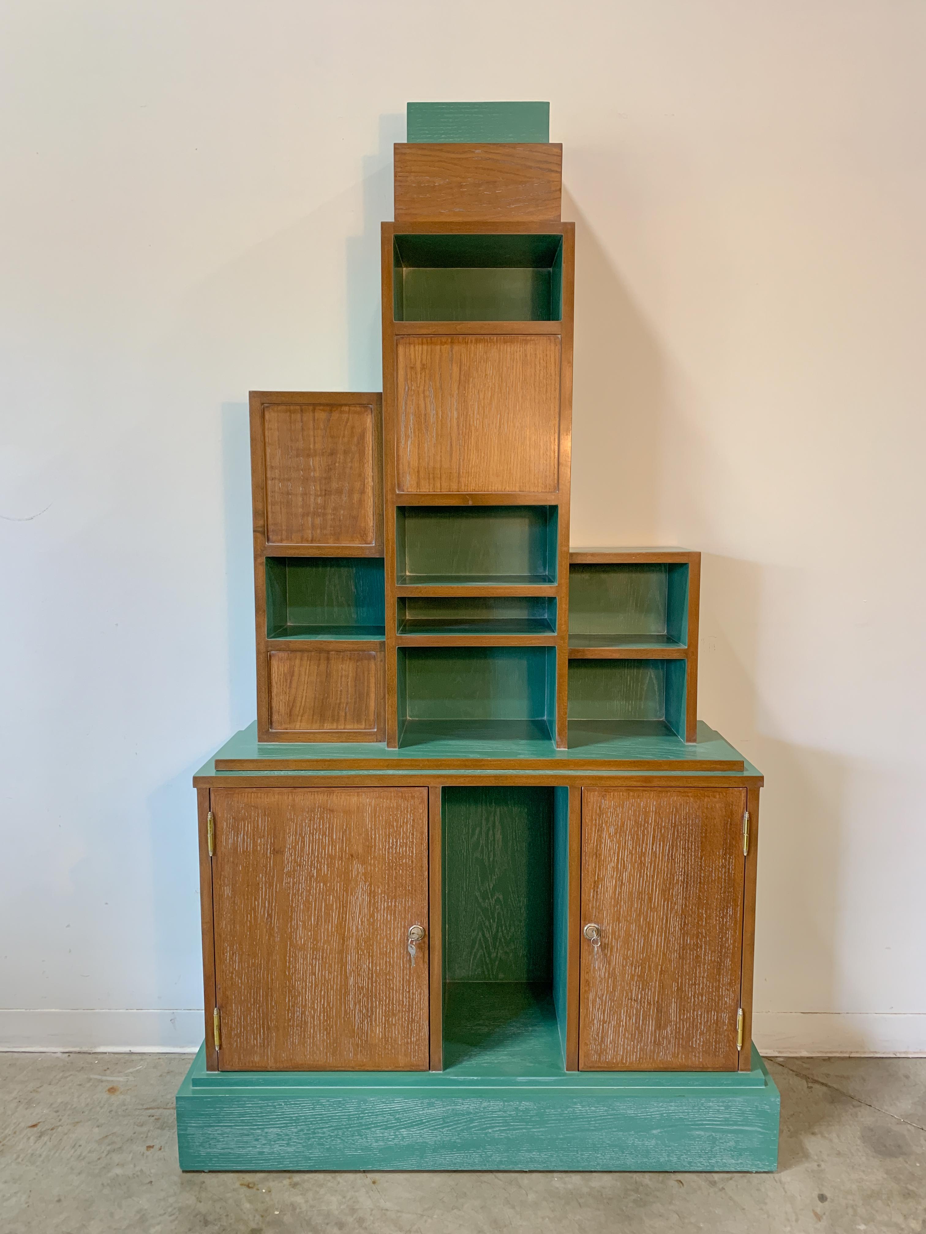 Vintage Paul Frankl Style Skyscraper Bookcase 2