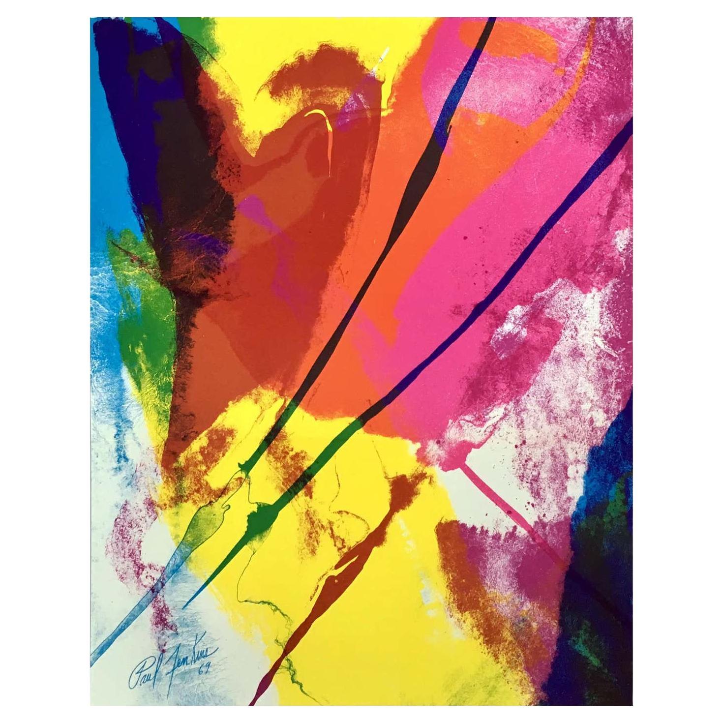 Vintage Paul Jenkins Lithographie