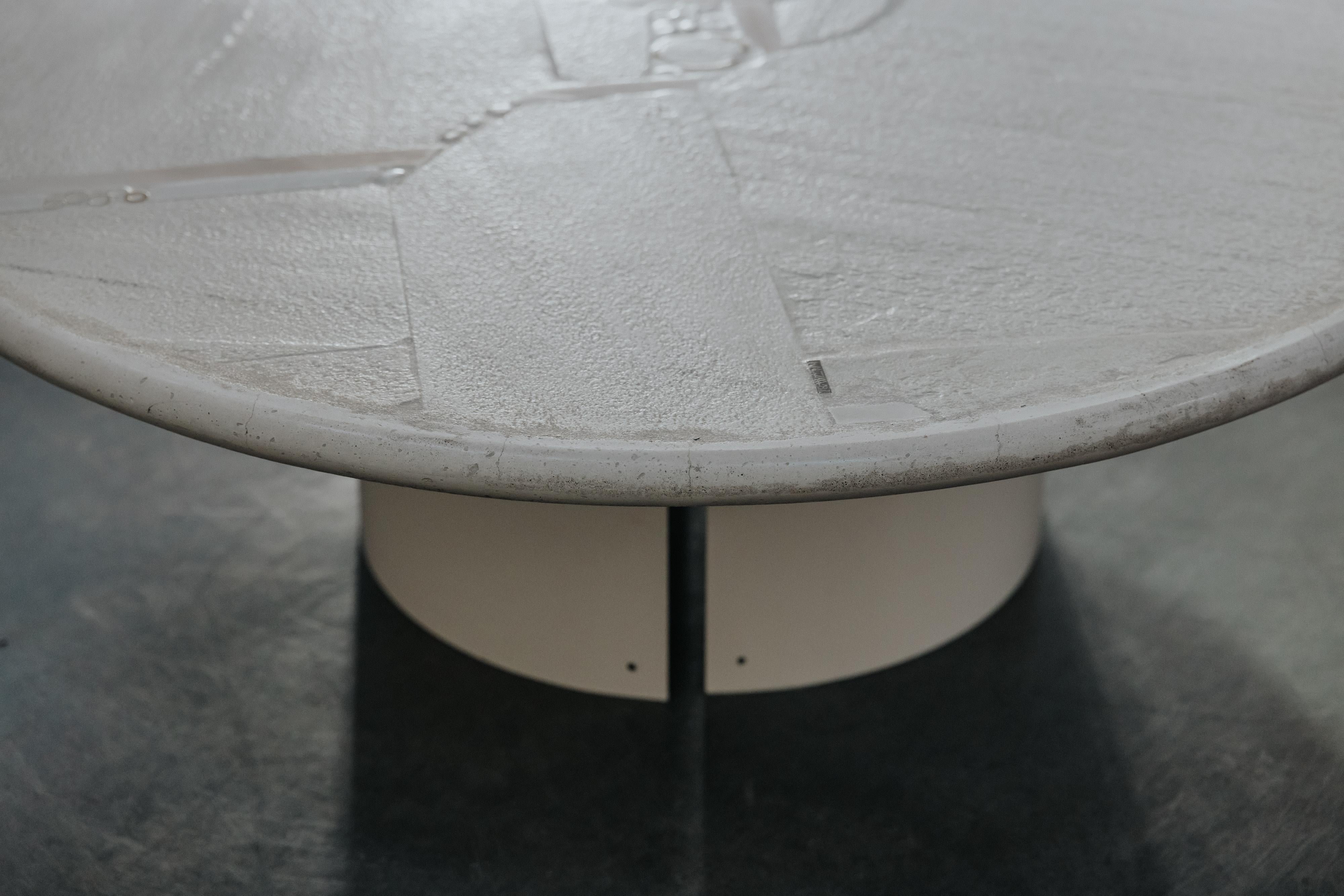 Vintage Paul Kingma Concrete Coffee Table From The Netherlands, Circa 1970 For Sale 2