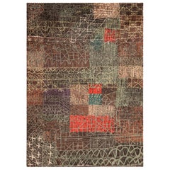 Tappeto vintage Paul Klee "Structural". 8 ft 2 in x 11 ft