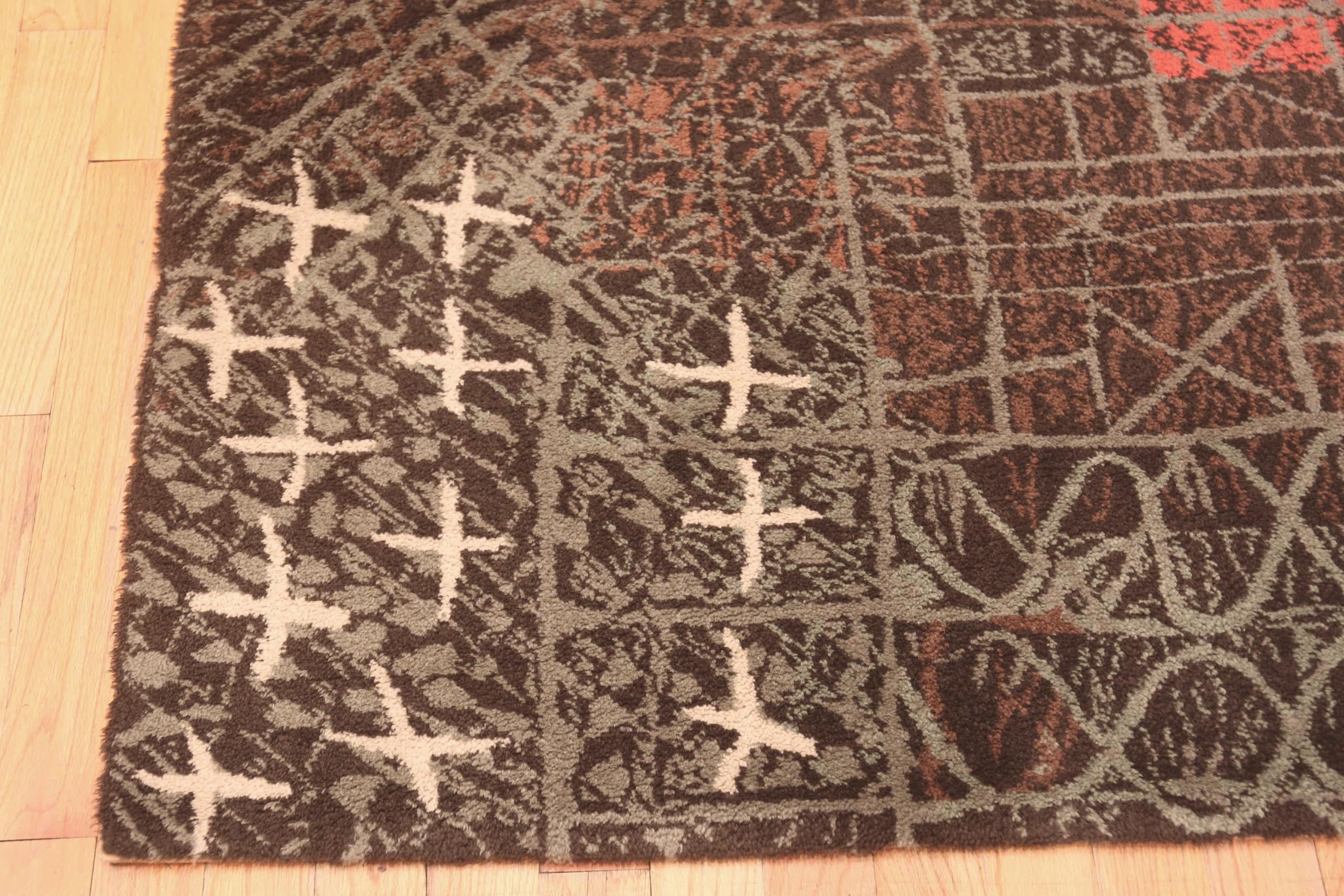 Hand-Knotted Vintage Paul Klee Carpet 