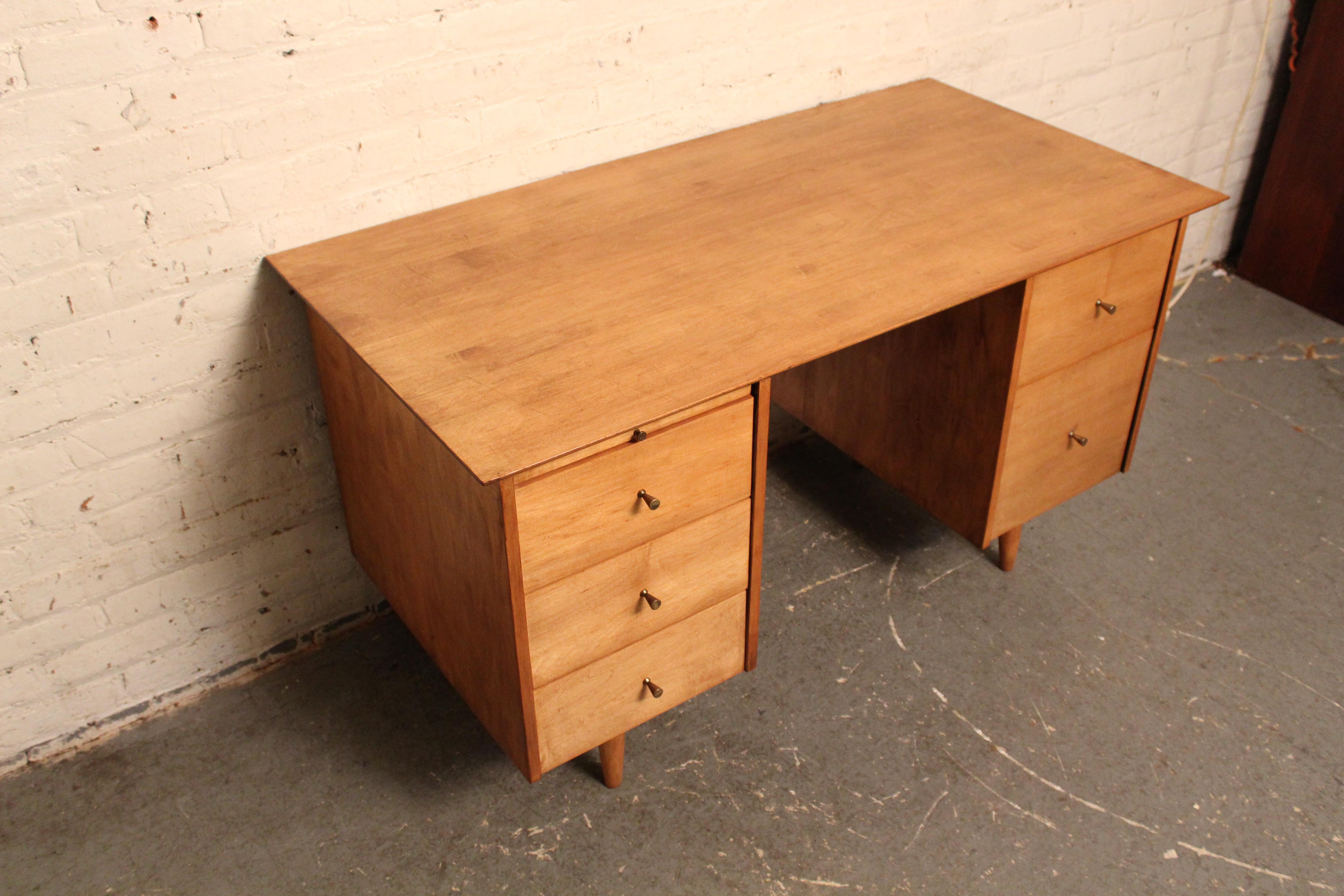 American Vintage Paul McCobb Planner Group Double Pedestal Desk