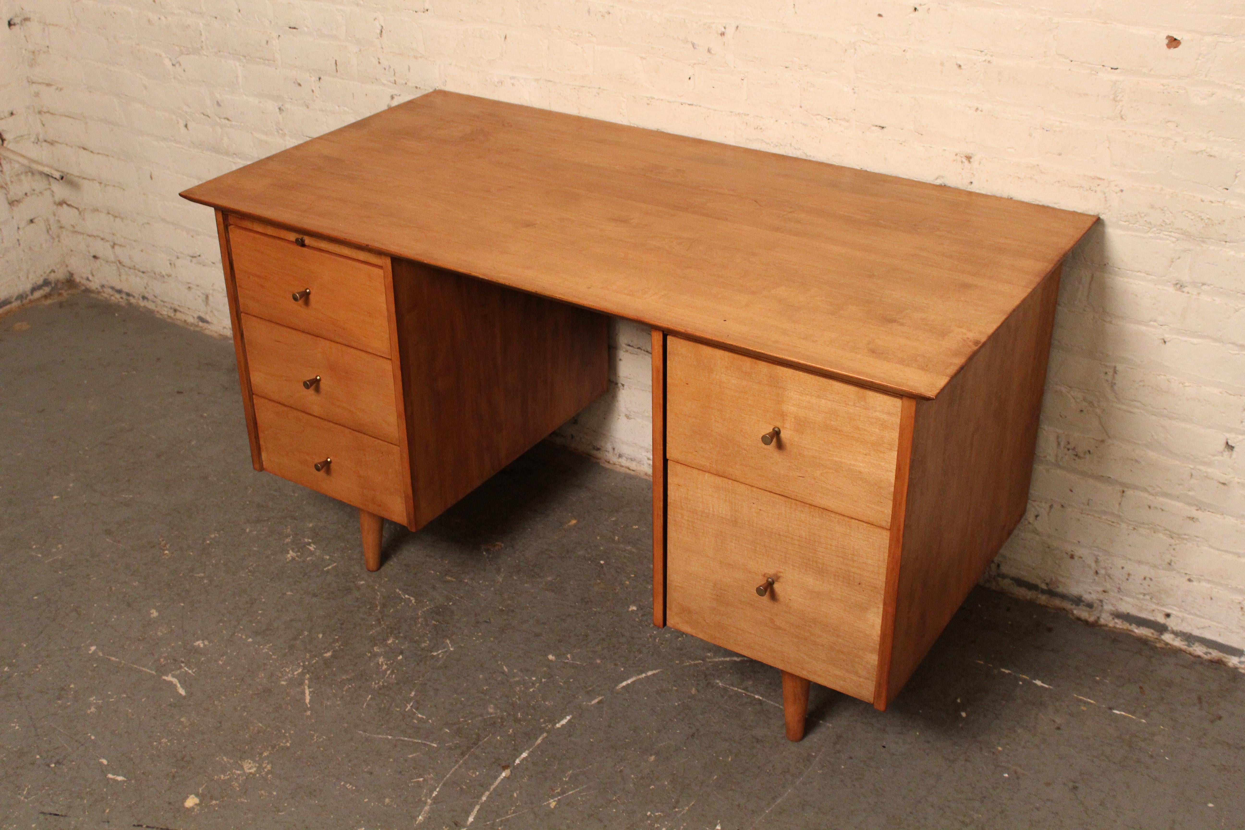 Joinery Vintage Paul McCobb Planner Group Double Pedestal Desk