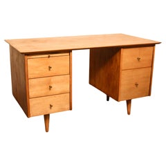 Vintage Paul McCobb Planner Group Double Pedestal Desk