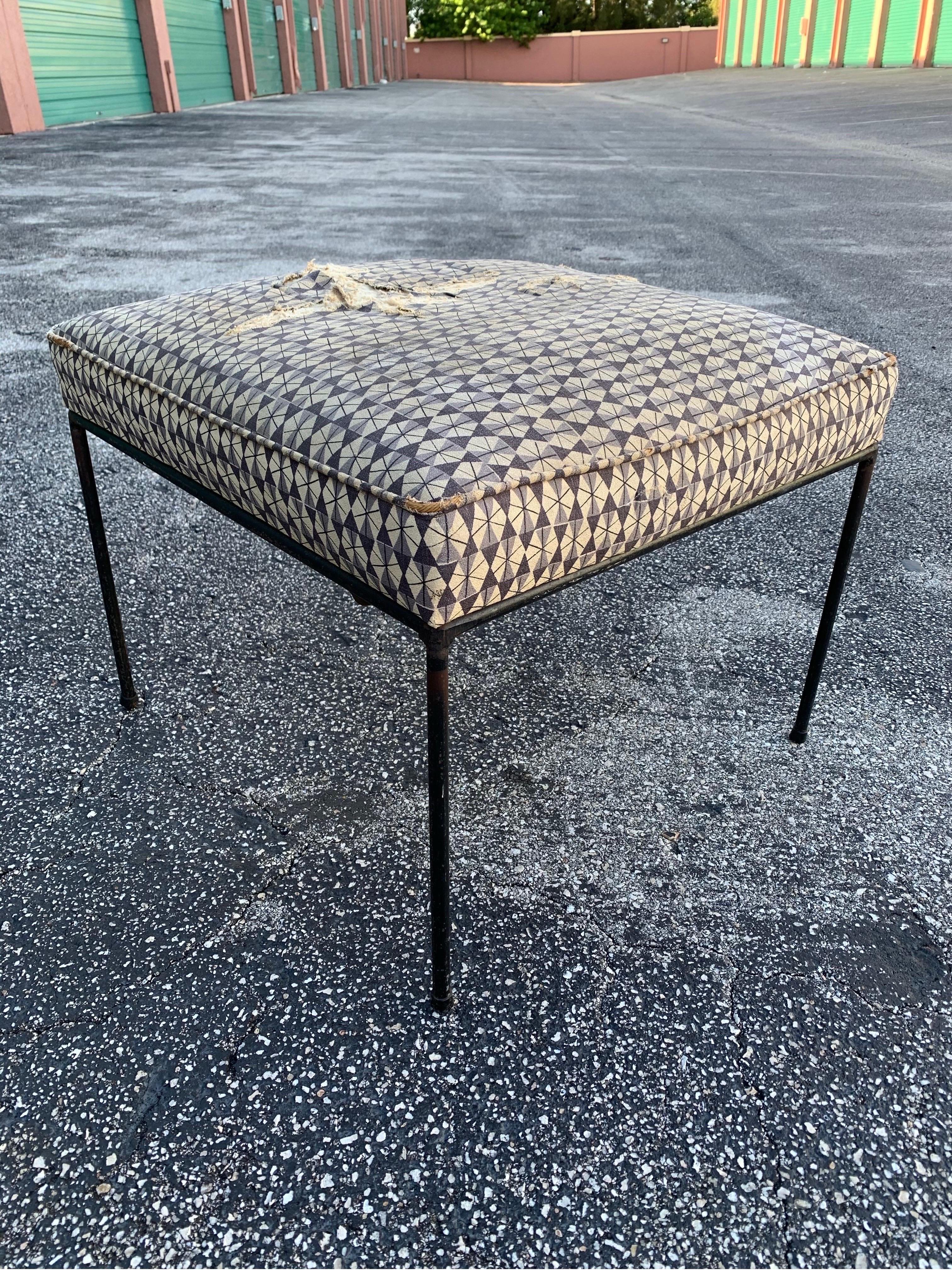 Americano Vintage Paul McCobb Sgabello Ottomano Panca Sedile Mid Century Modern in vendita