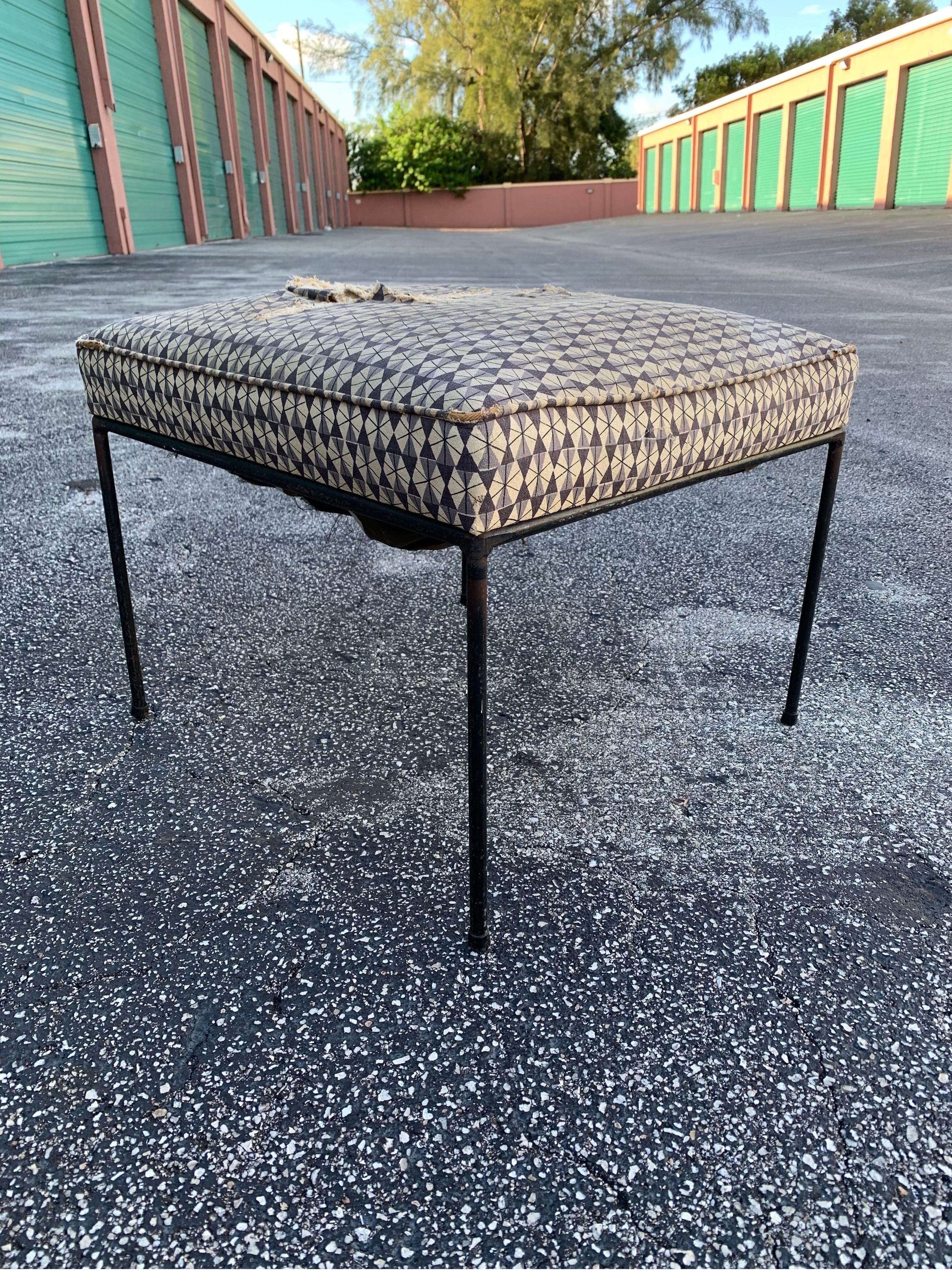 Vintage Paul McCobb Sgabello Ottomano Panca Sedile Mid Century Modern in vendita 2