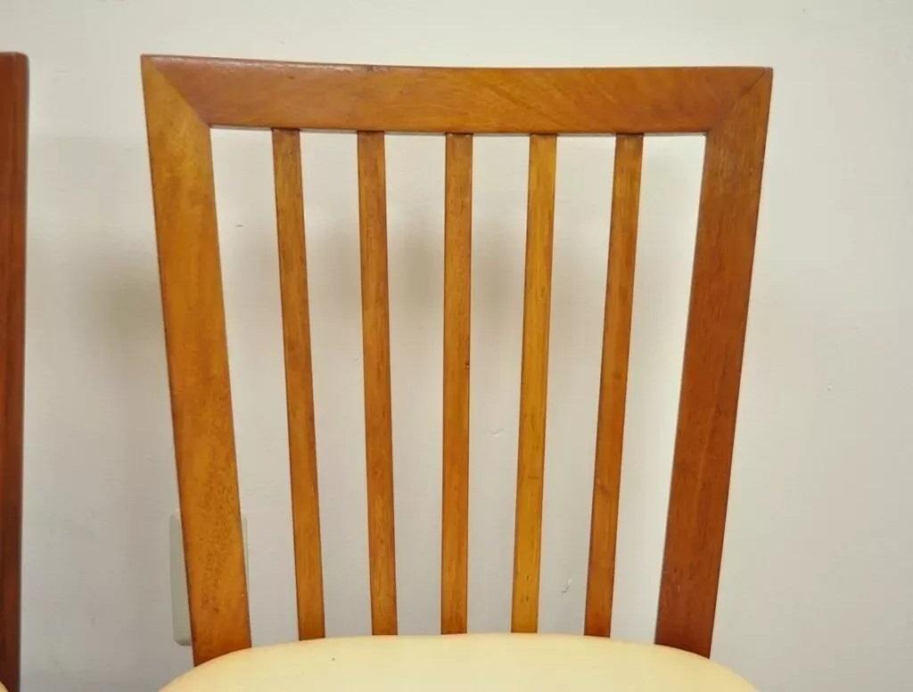 20ième siècle Chaise de salle à manger vintage à dossier à lamelles en érable, style Paul McCobb, du milieu du siècle dernier - Paire en vente