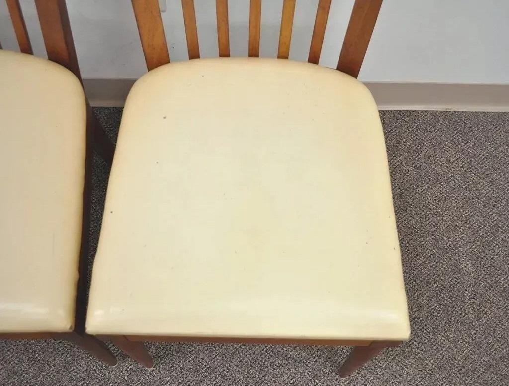 Érable Chaise de salle à manger vintage à dossier à lamelles en érable, style Paul McCobb, du milieu du siècle dernier - Paire en vente