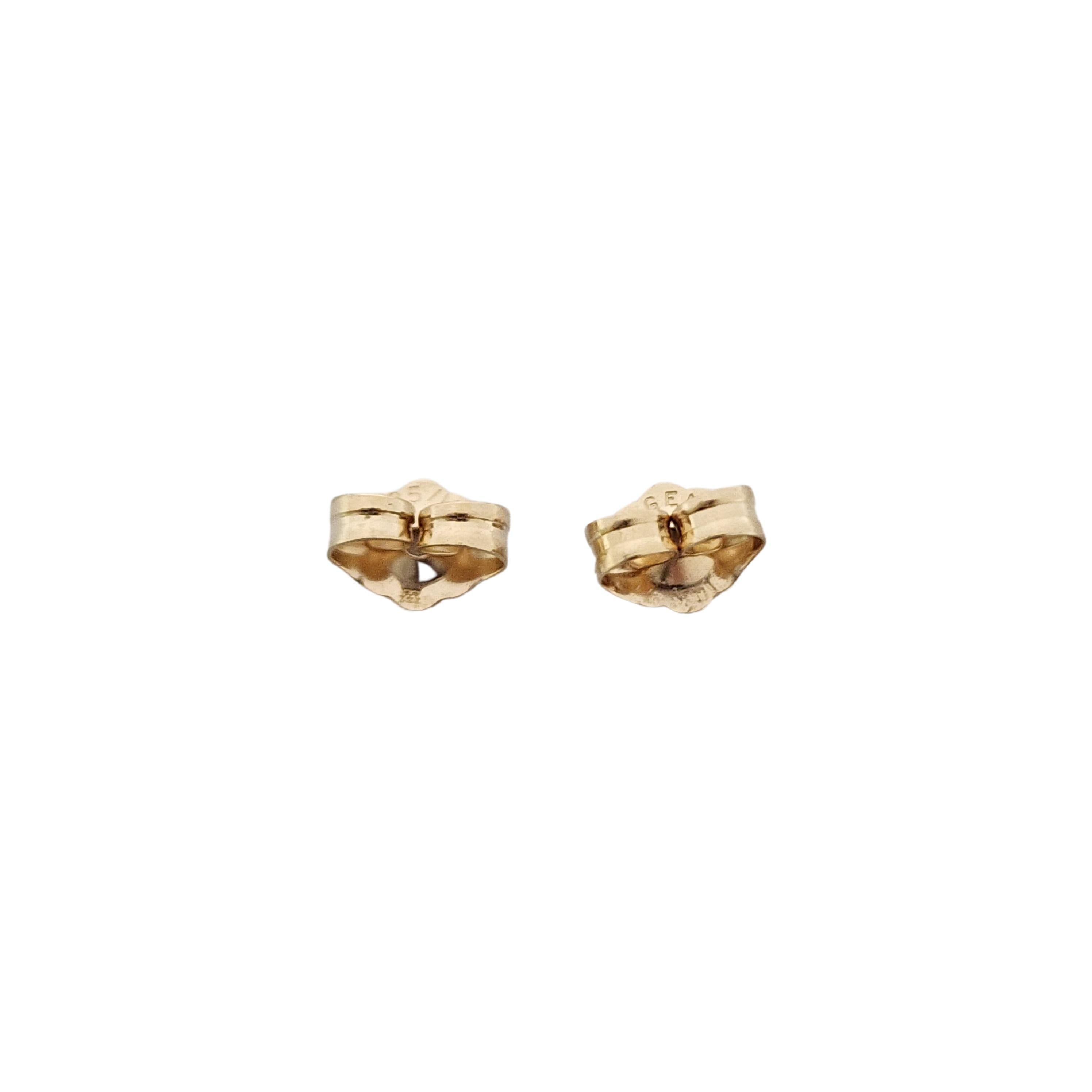 Women's Vintage Paul Morelli 14K Gold Sterling Silver Tiger Stripe Square Earrings 17371 For Sale