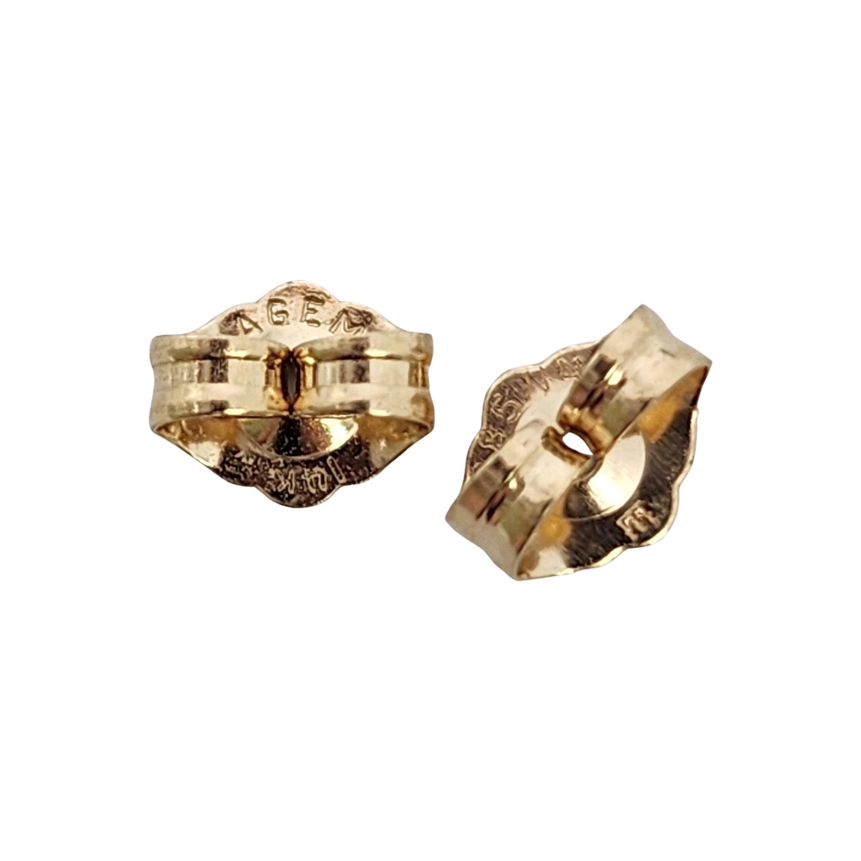 Vintage Paul Morelli 14K Gold Sterling Silver Tiger Stripe Square Earrings 17371 For Sale 4