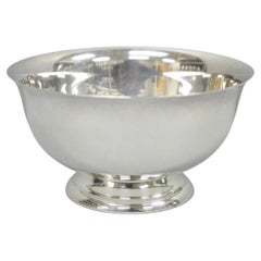 Vintage Paul Revere Reed & Barton Style Small 5" Round Silver Plated Candy Dish