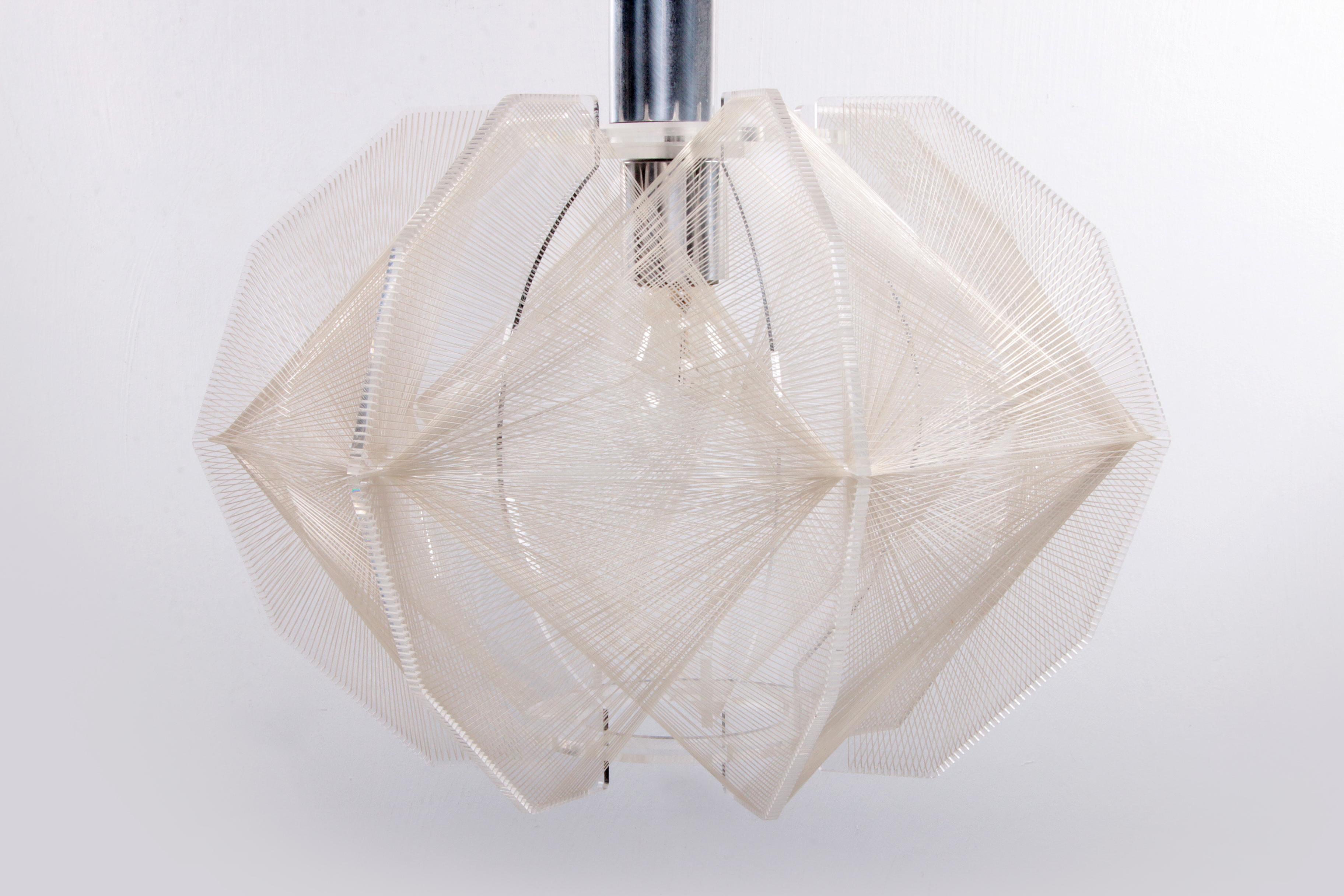 Mid-20th Century Vintage Paul Secon Spider Web Hanging Lamp, 1960 Germany