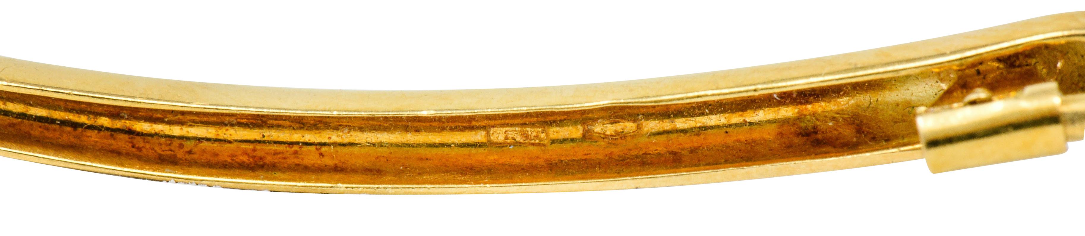 Vintage Pave Diamond 18 Karat Gold Tremblant Wheat Brooch 3