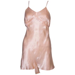 Cami en nickel de satin pêche vintage