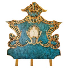 Vintage Peacock Bed Headboard
