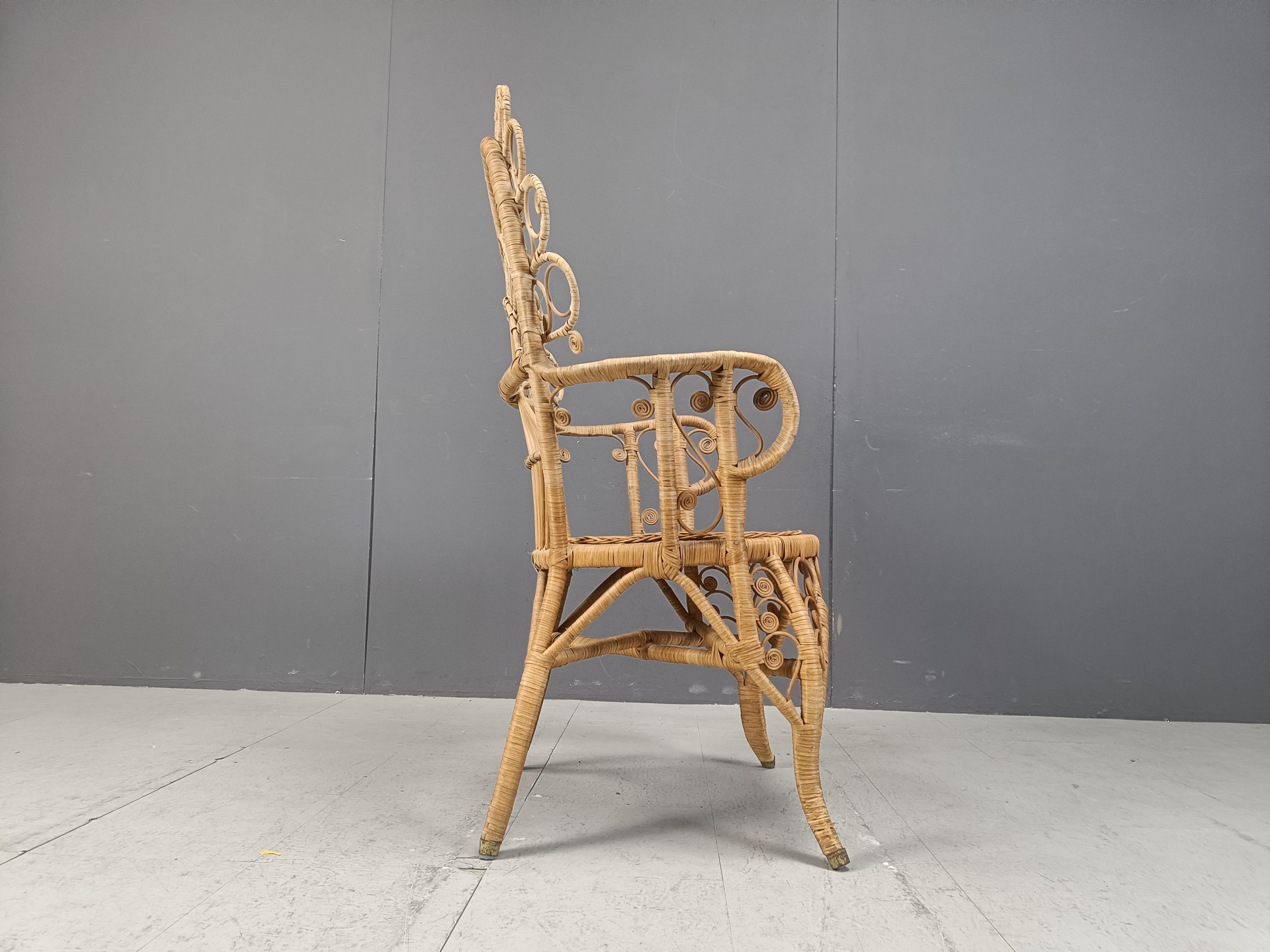 Vintage peacock chair, 1970s 5
