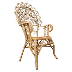 Silla pavo real vintage, años 70