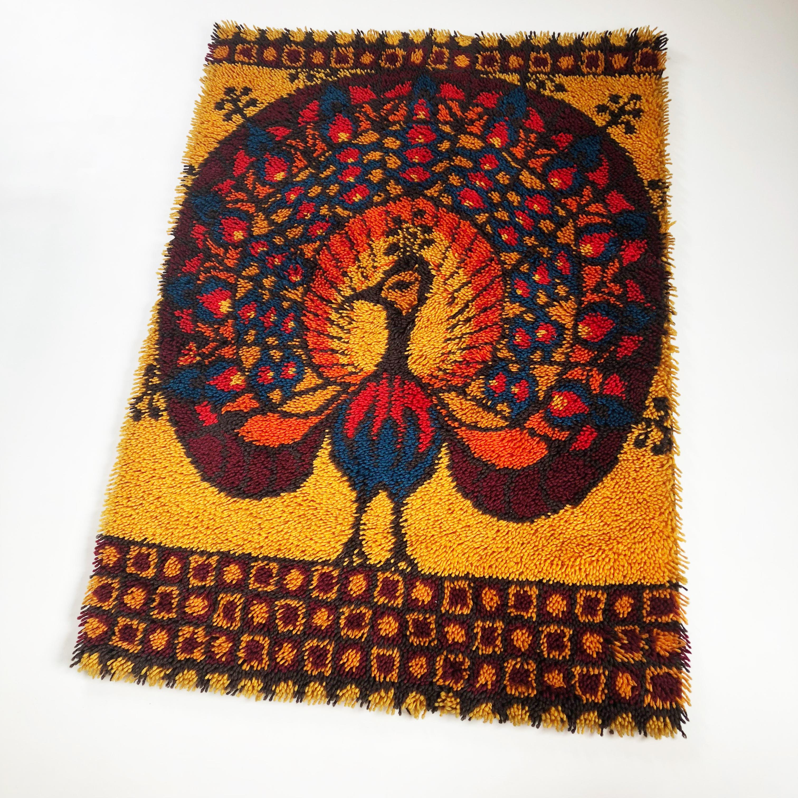 peacock rug