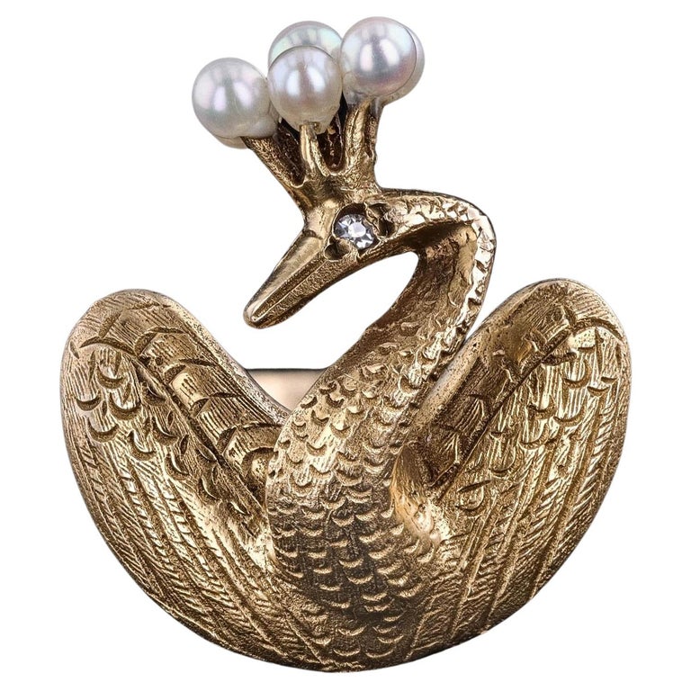 Bague « Renouveau » Du Paon En Acier Argenté, Taille Réglable, Neuve Avec étiquettes