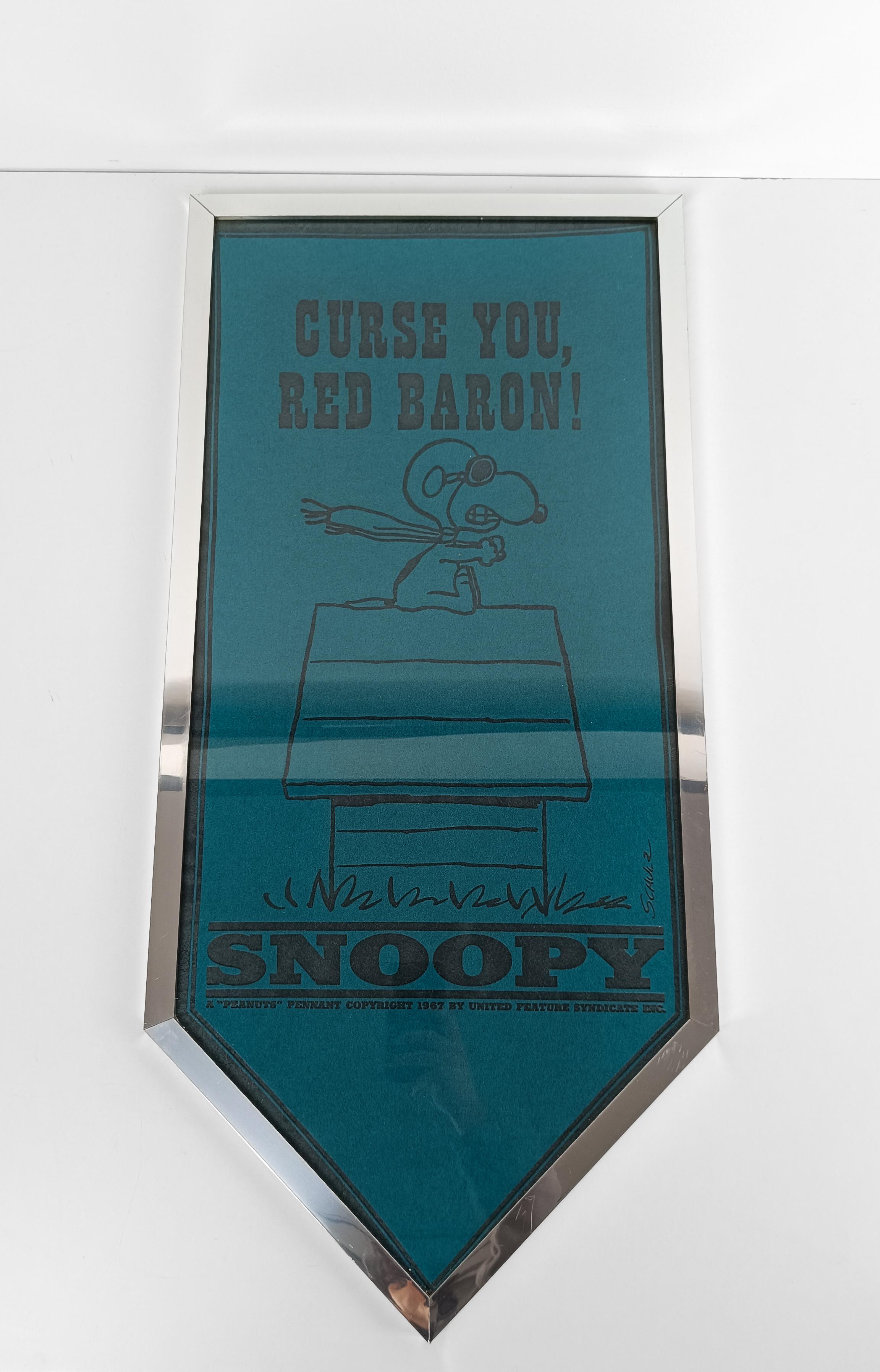Estandarte / Banderín de Fieltro Vintage Peanuts Volando Snoopy 
