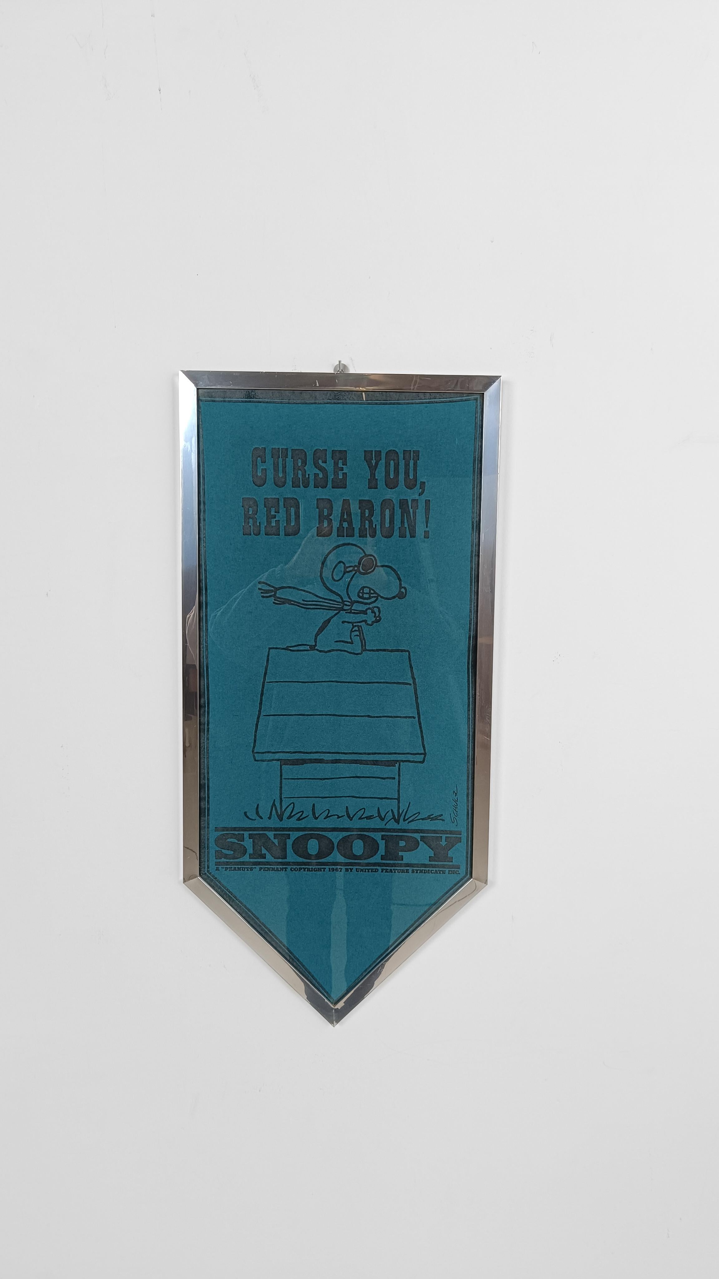 Estandarte / Banderín de Fieltro Vintage Peanuts Volando Snoopy 