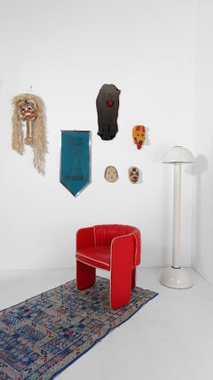 Bannière / fanion vintage en feutre des Peanuts Snoopy volant "Maudit soit le Baron Rouge" 1967