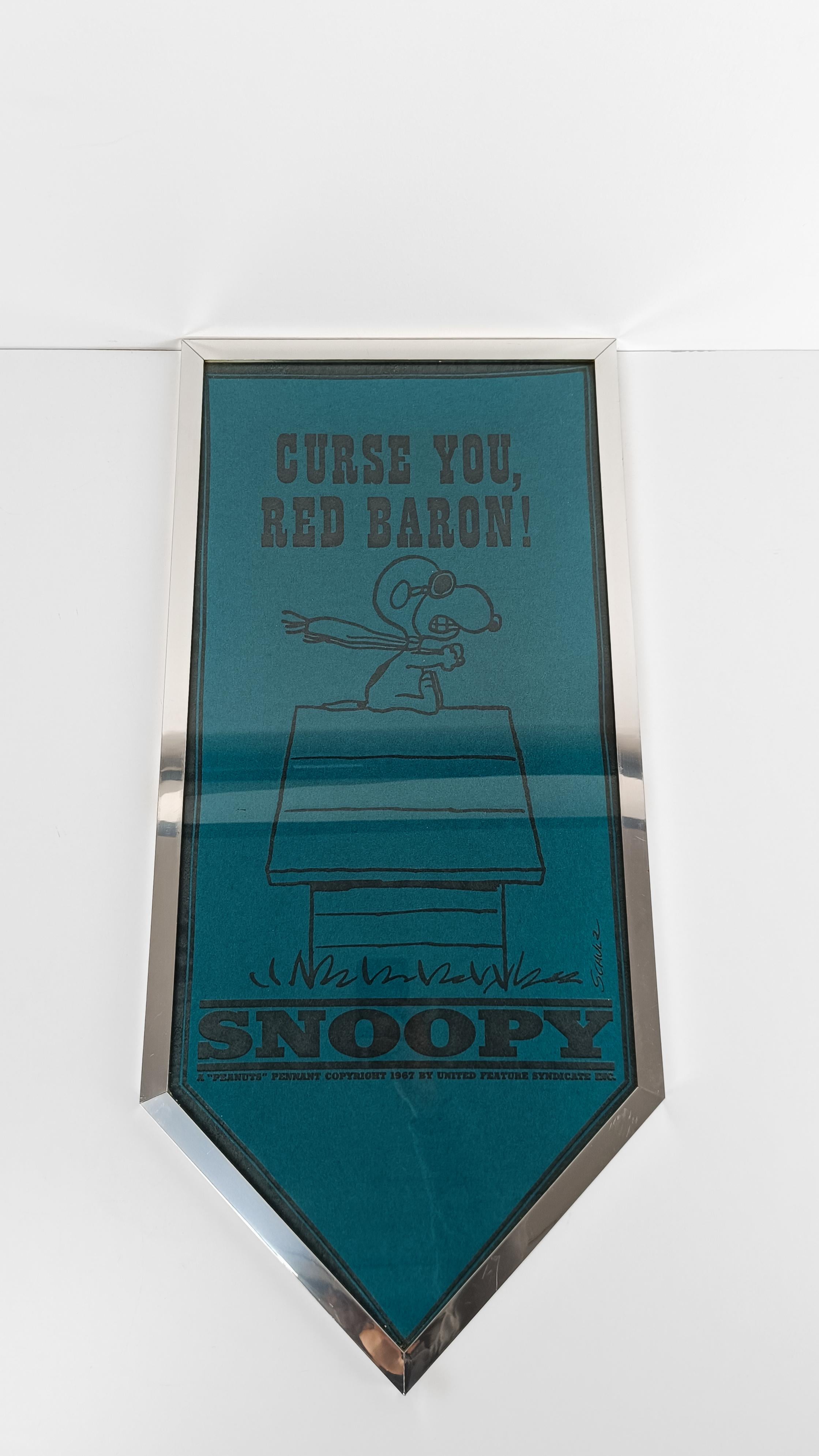 Estandarte / Banderín de Fieltro Vintage Peanuts Volando Snoopy 
