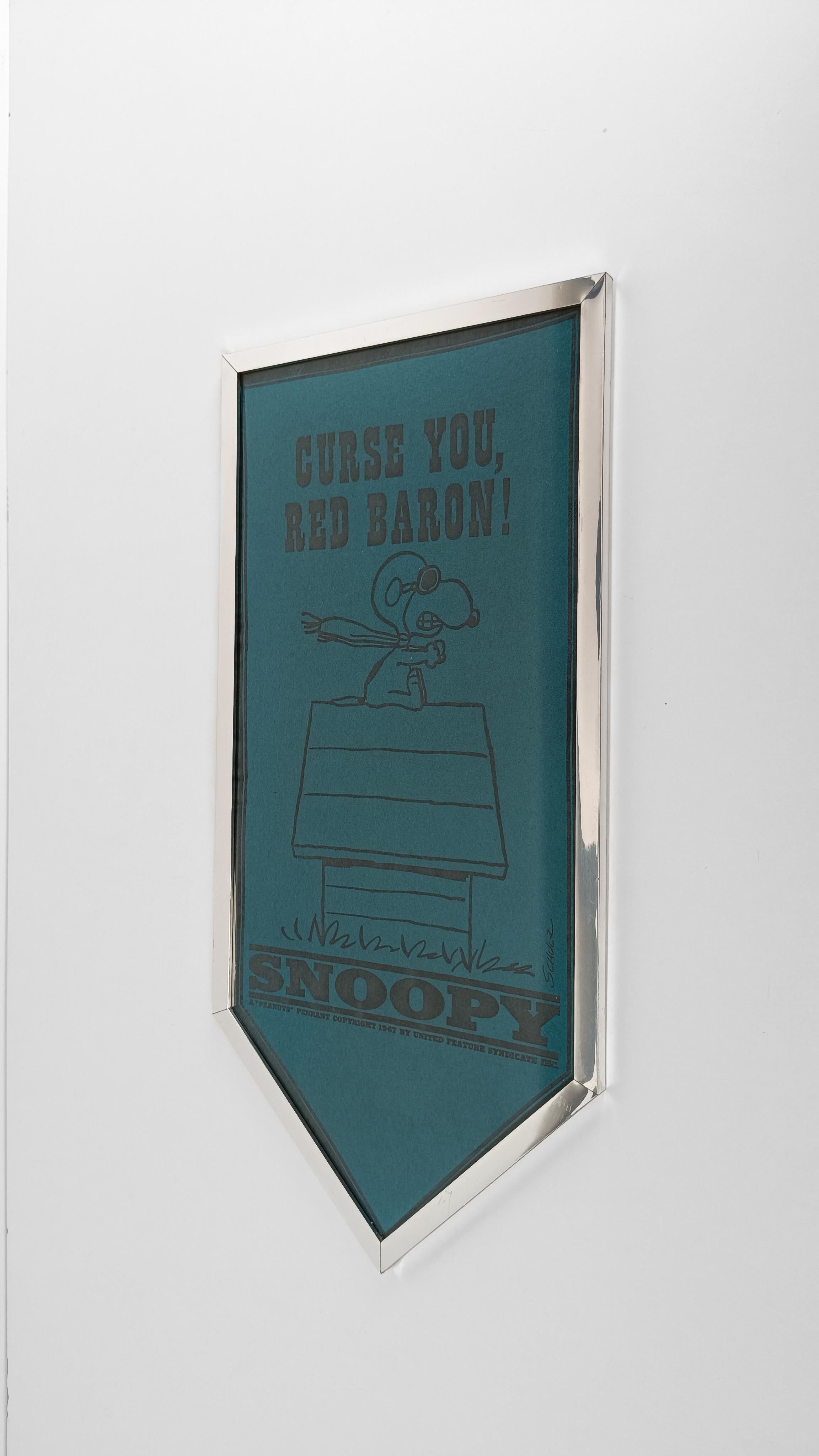 Estandarte / Banderín de Fieltro Vintage Peanuts Volando Snoopy 