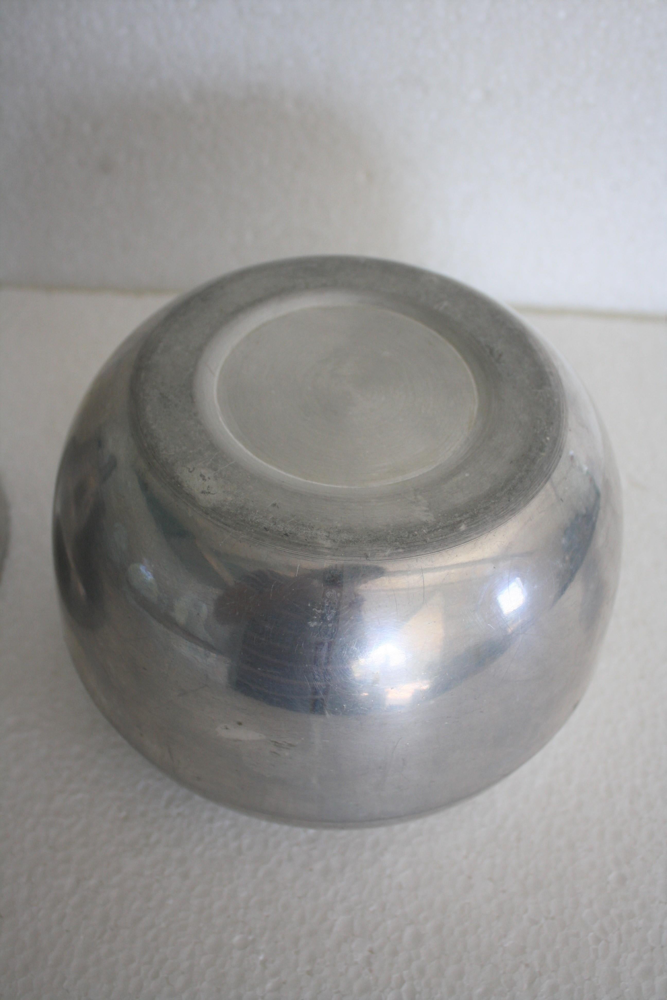 Aluminum Vintage Pear Ice Bucket Made in Italy, 1970s