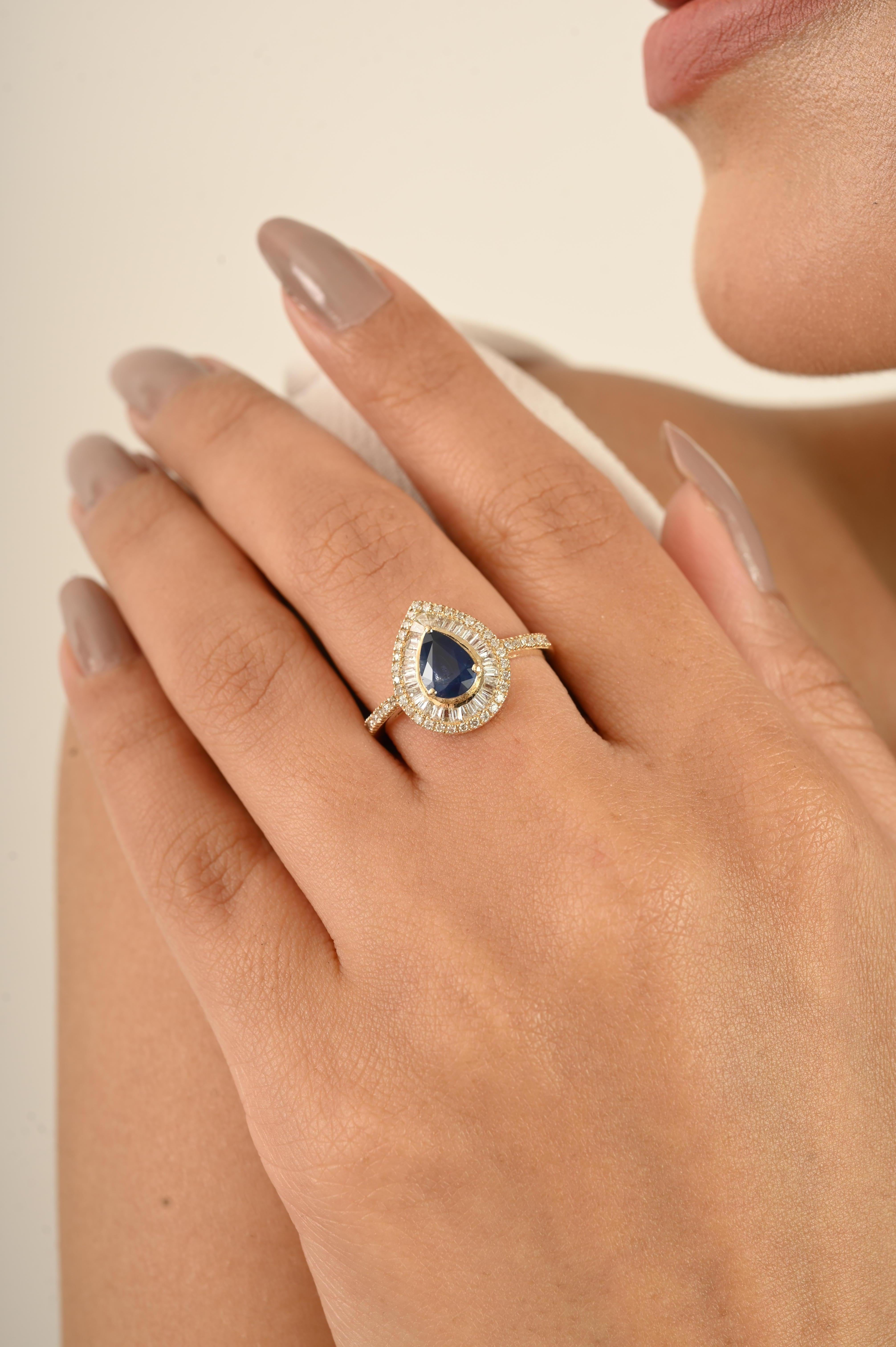 in vendita:  Anello di fidanzamento a doppio cerchio con zaffiro perlato e diamante vintage in oro giallo 14k 2