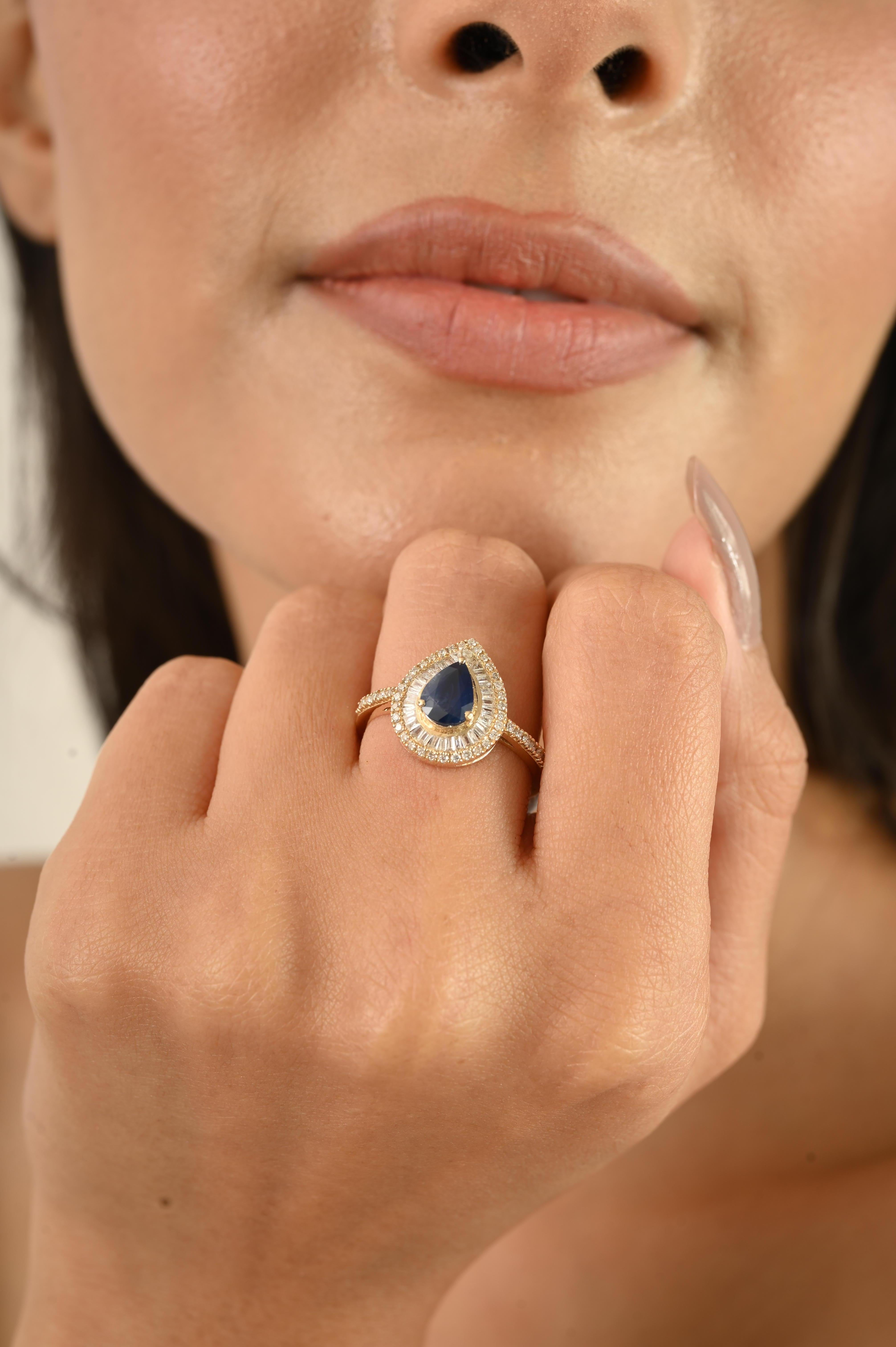 in vendita:  Anello di fidanzamento a doppio cerchio con zaffiro perlato e diamante vintage in oro giallo 14k 4