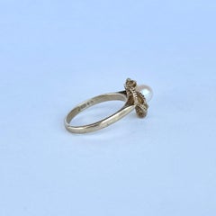 Vintage Pearl and 9 Carat Gold Ring