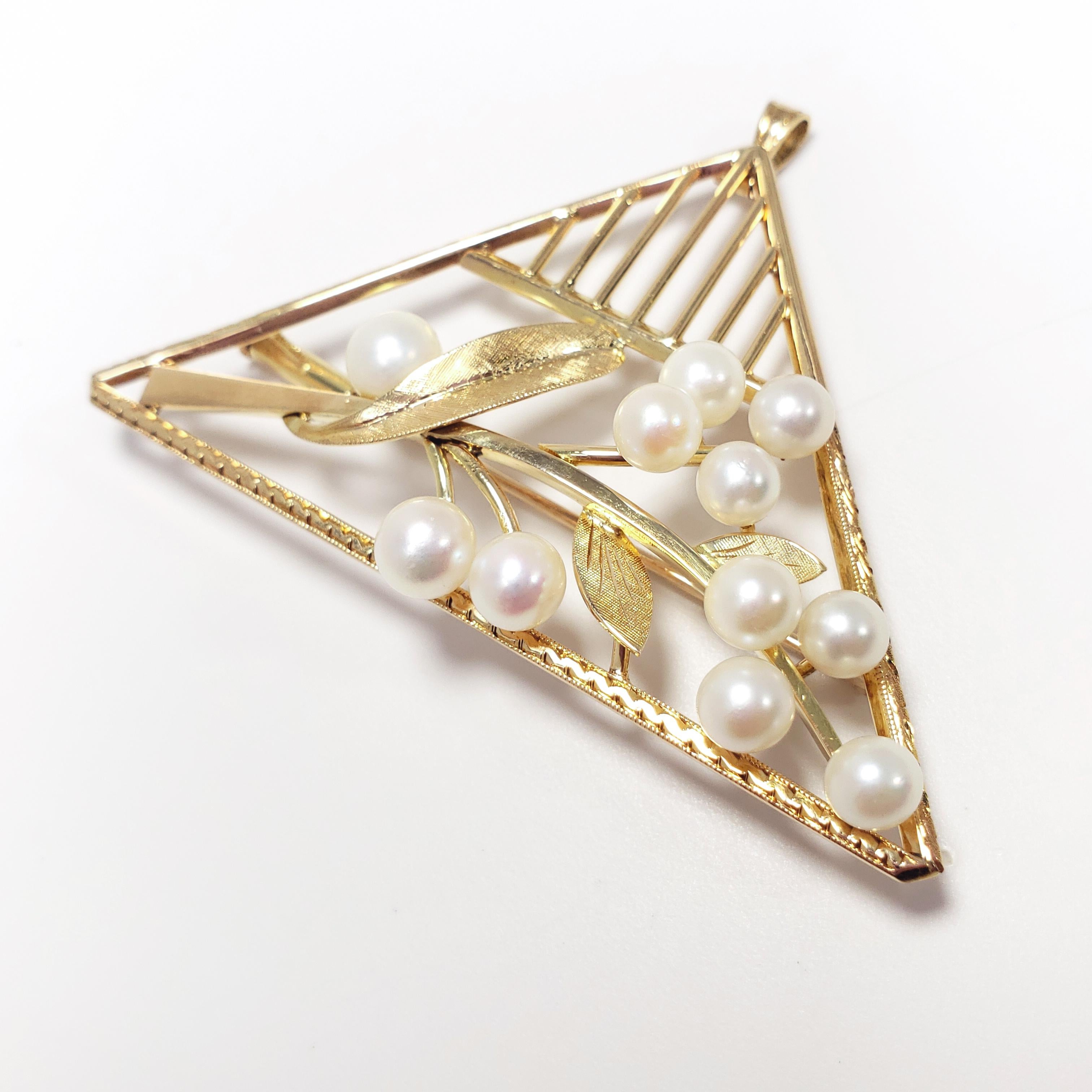 cambridge pearl pendant brooch