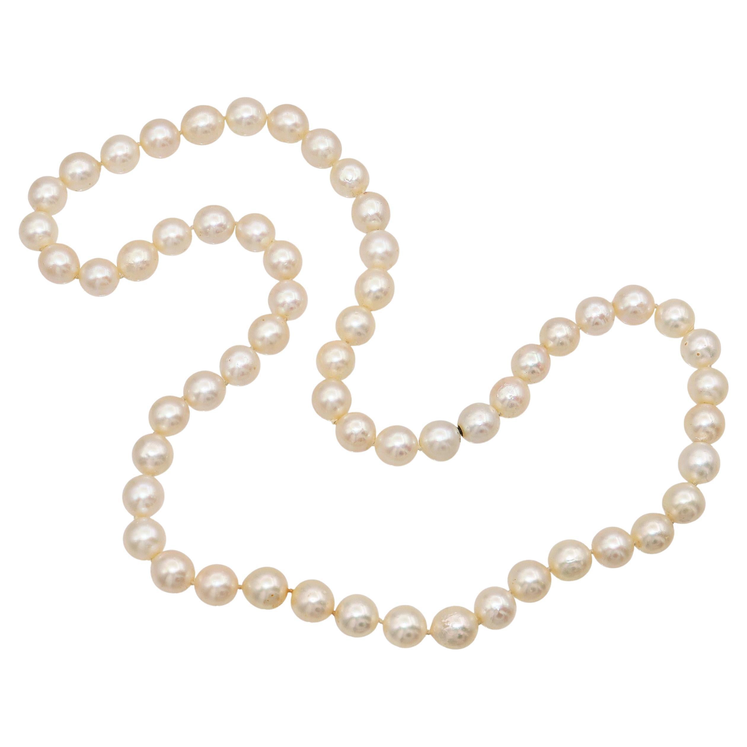 Vintage Pearl Beaded Strand Necklace