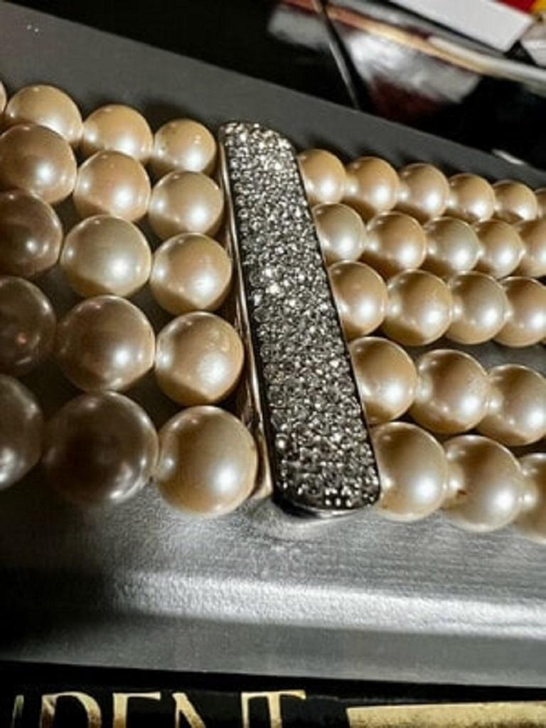 Women's Vintage pearl choker 5 rows Galliano for Christian Dior