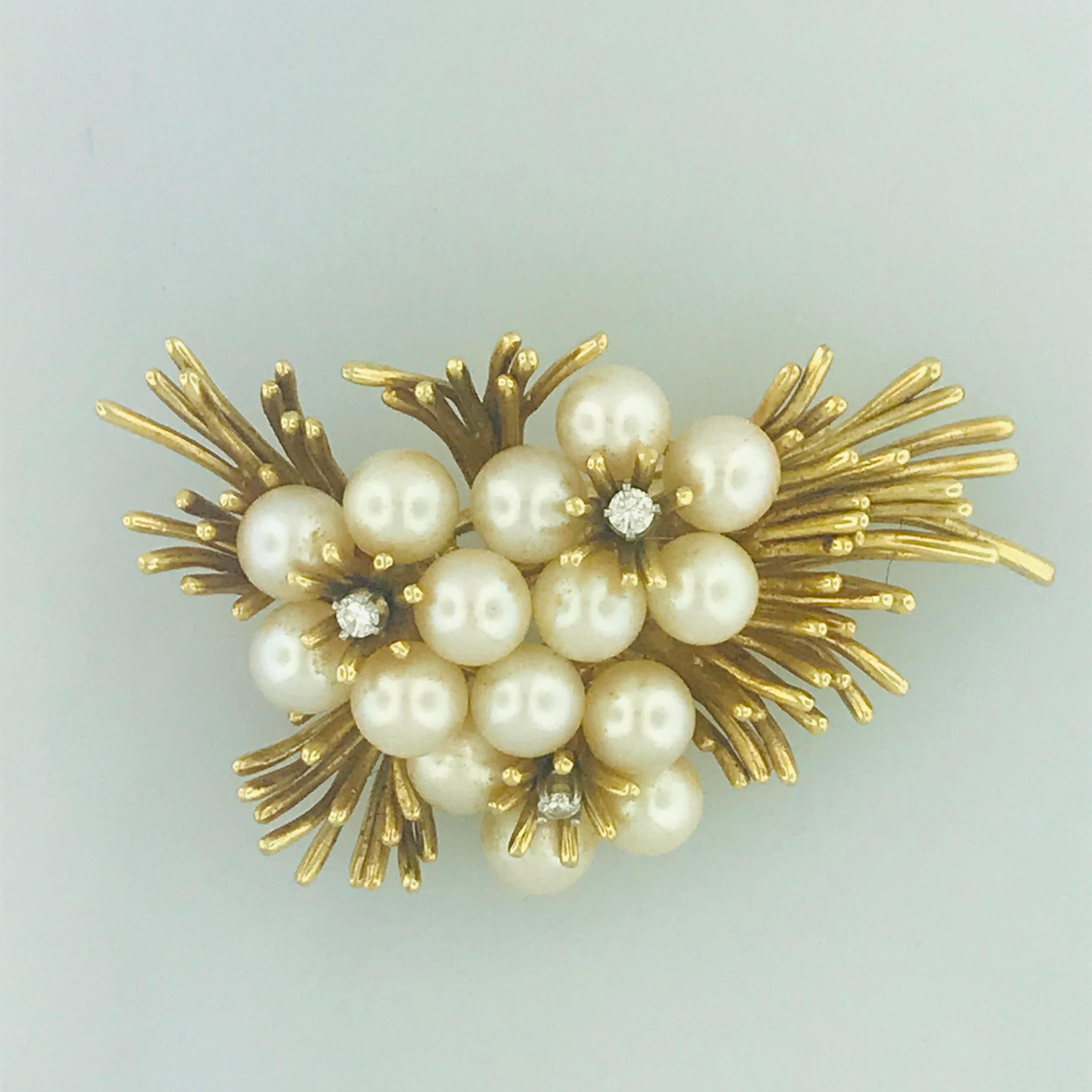 pearl flower pins