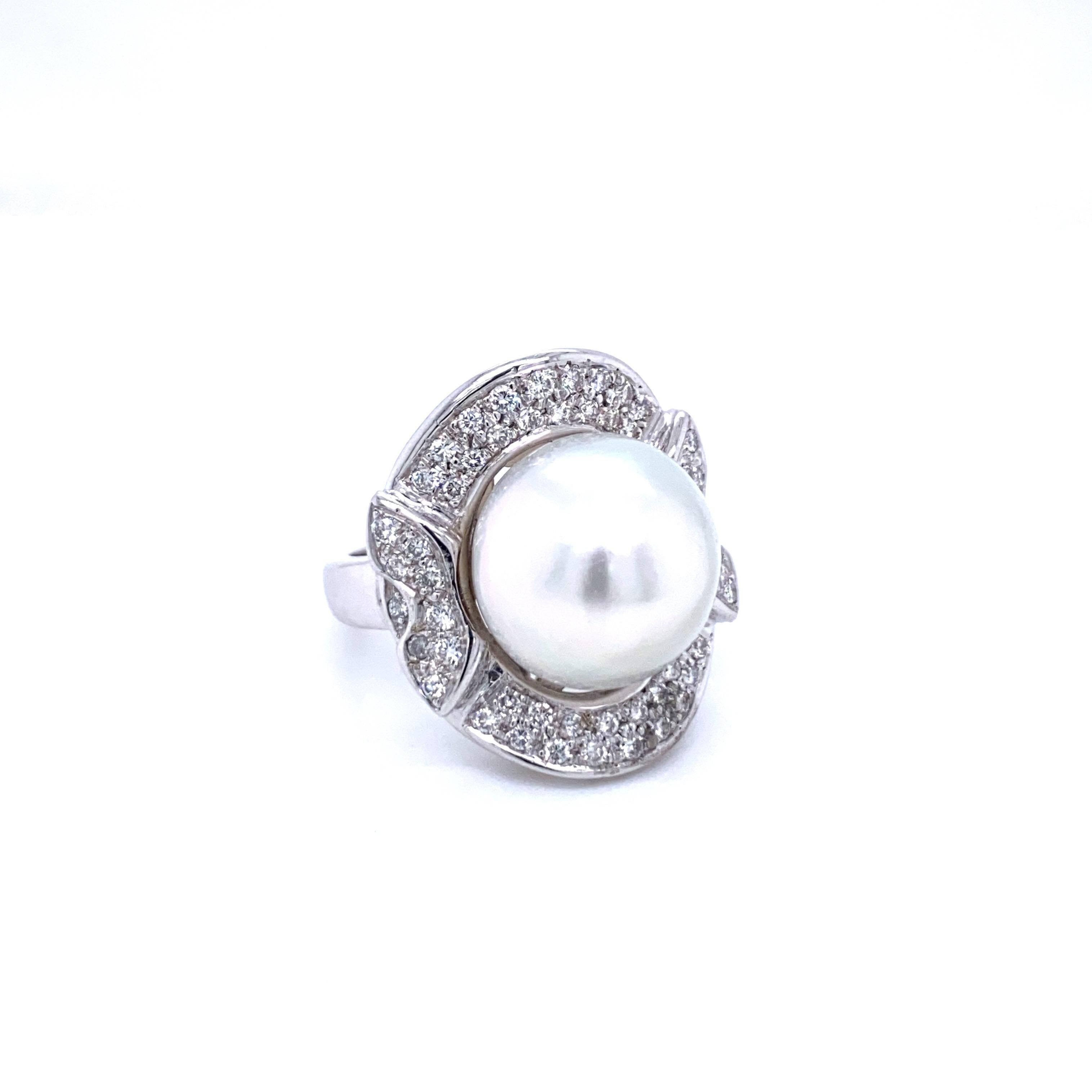 channel set pearl ring