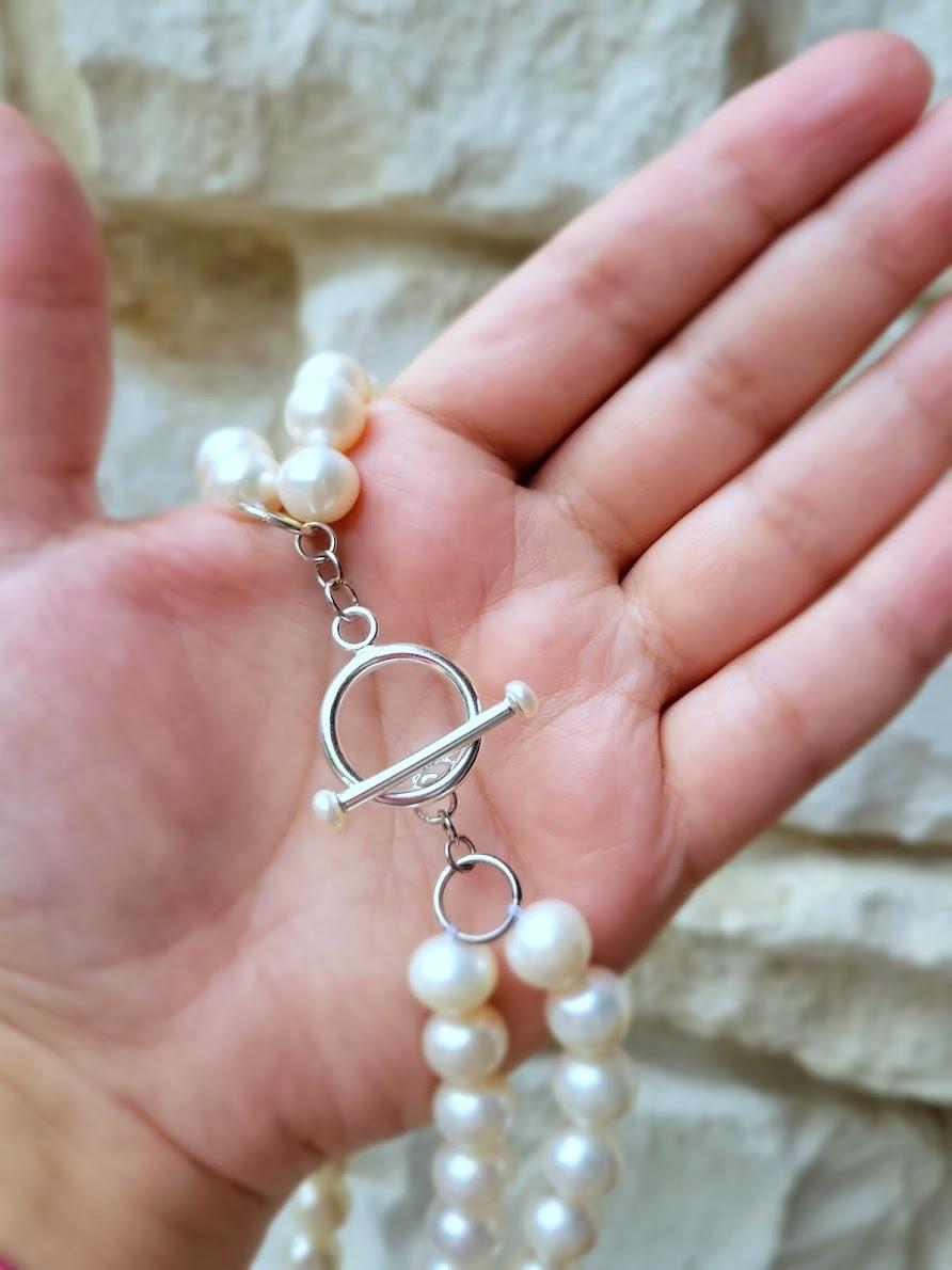 Vintage Perlenkette im Angebot 3