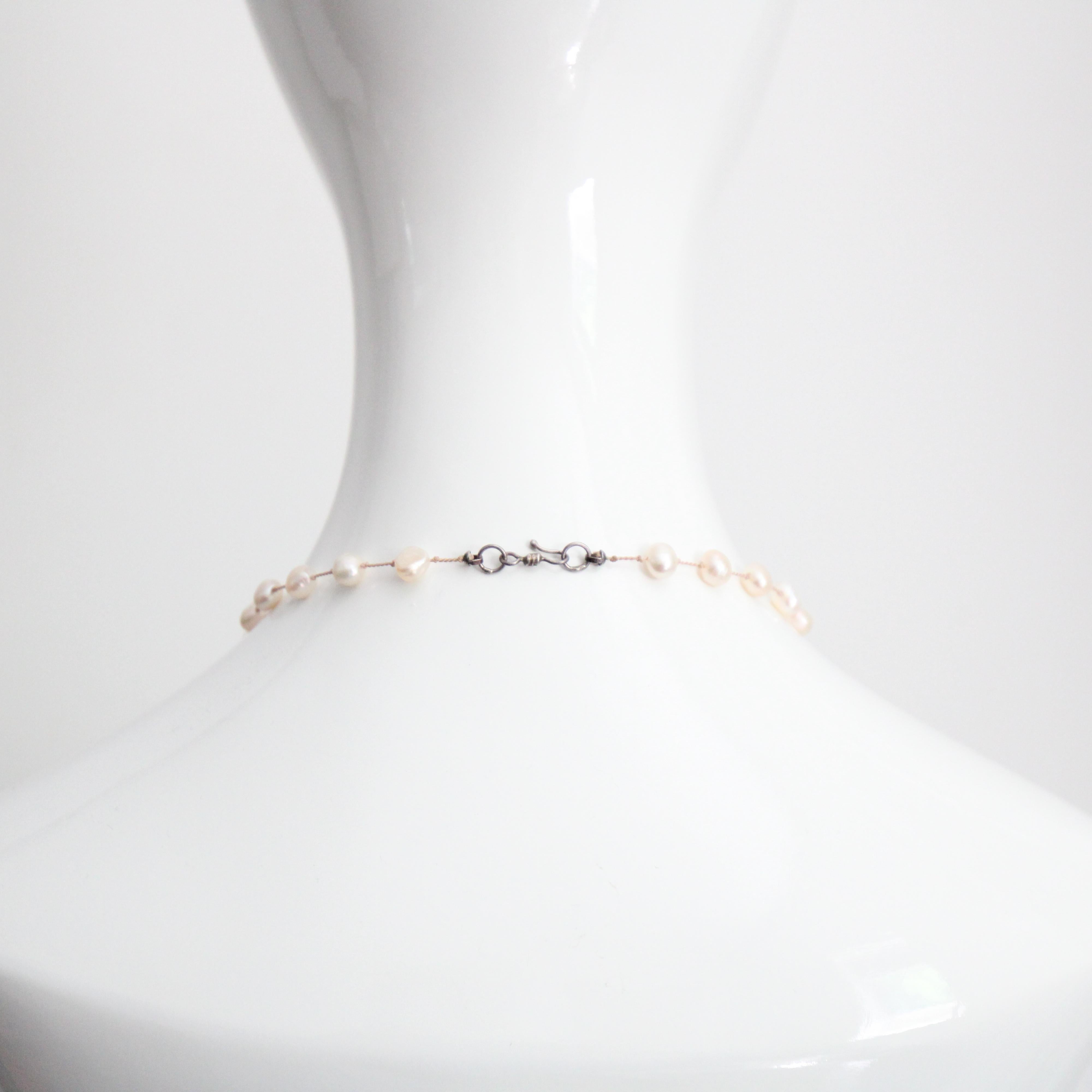 Collier de perles vintage collier de coquillages collier de perles collier de perles nacre de coquillage 1
