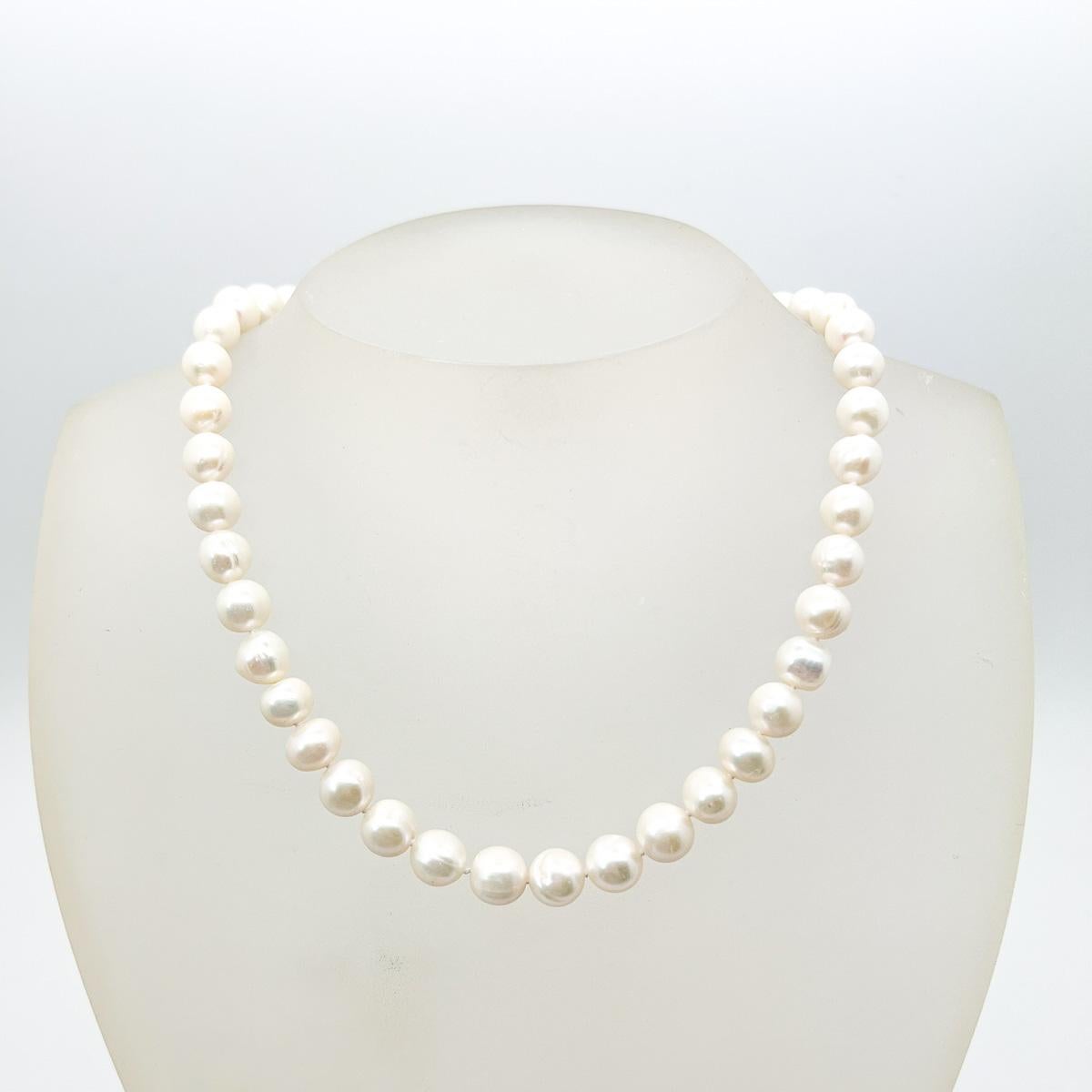 Vintage Pearl Rope Necklace 2000s For Sale 2