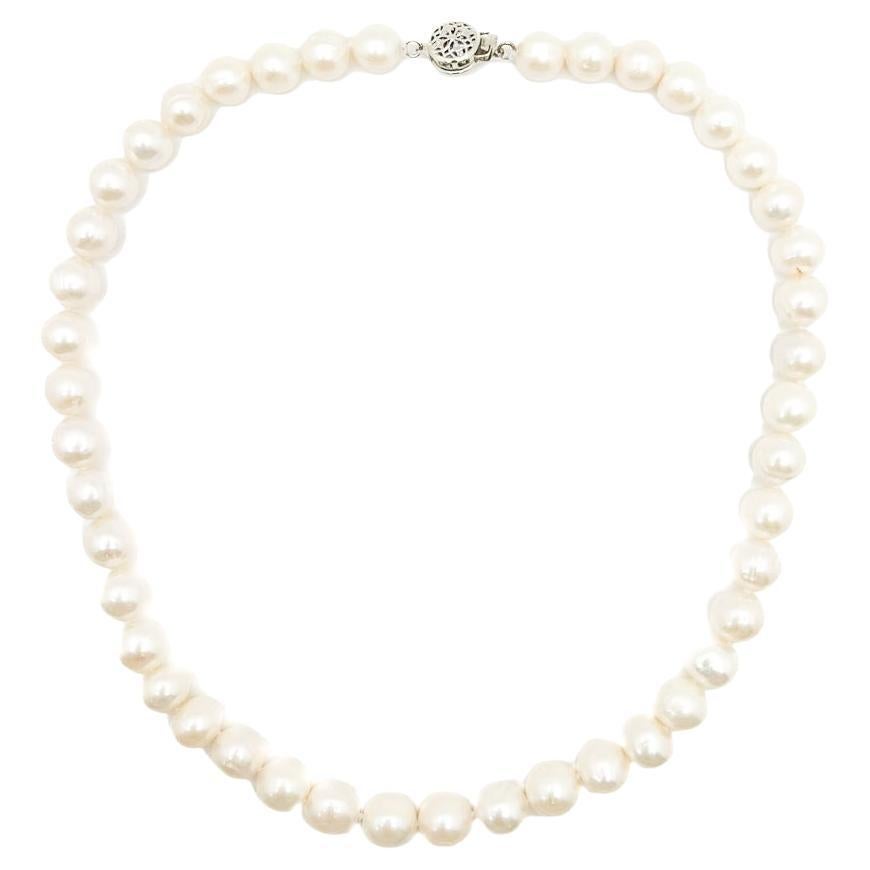 Vintage Pearl Rope Necklace 2000s For Sale