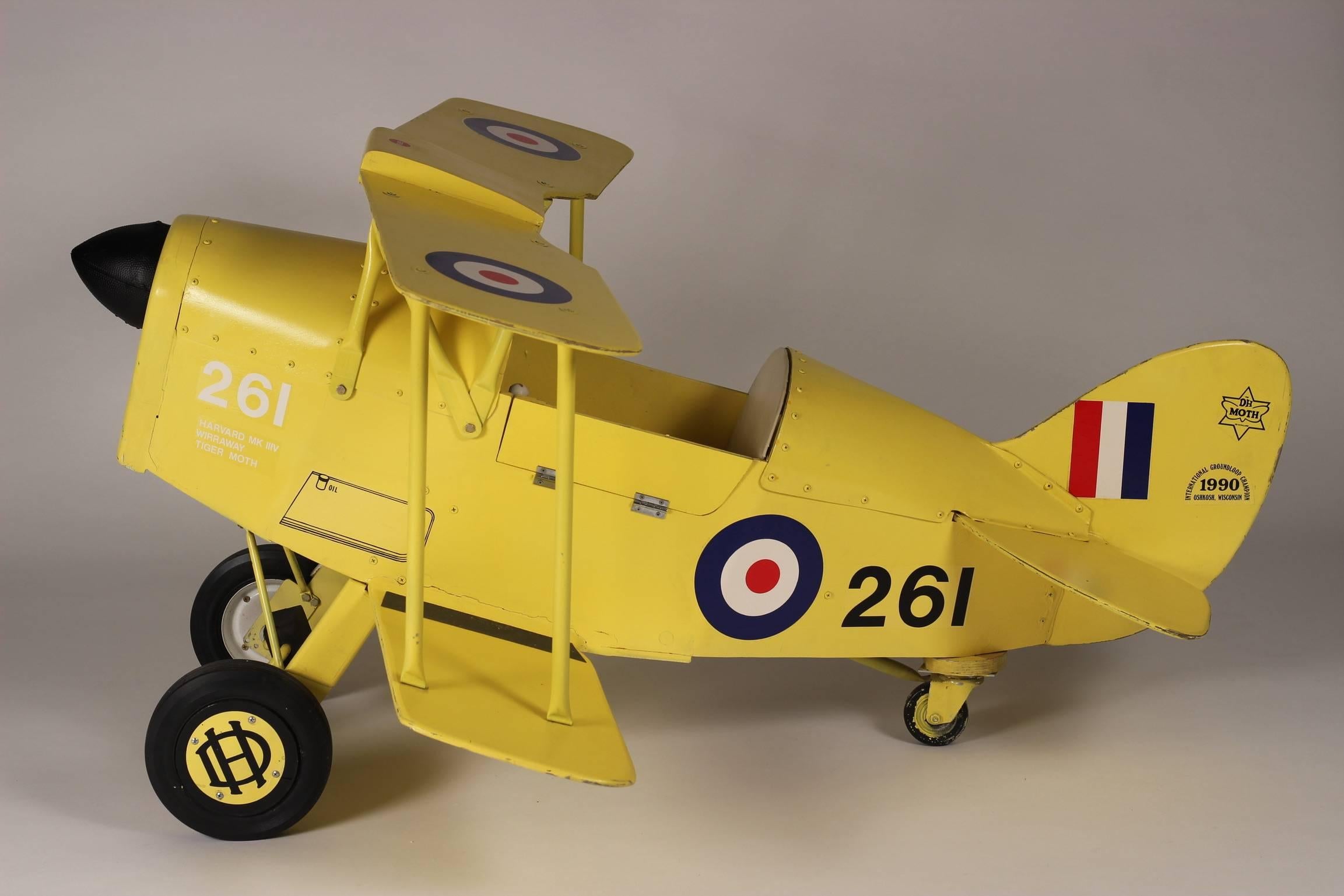 What can we say about this wonderful Vintage yellow Bi Plane pedal Car. Well, we only wished we had one as a child! Dating back to 1990 this handmade Bi plane can be steered and pedalled in any direction to your child’s content.
Flying jacket,