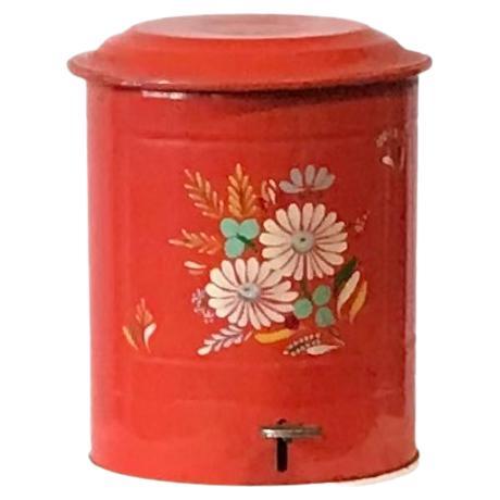 Vintage Pedal Waste Can with Removable Insert