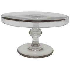 Vintage Pedestal Glass Cake Patisserie Stand