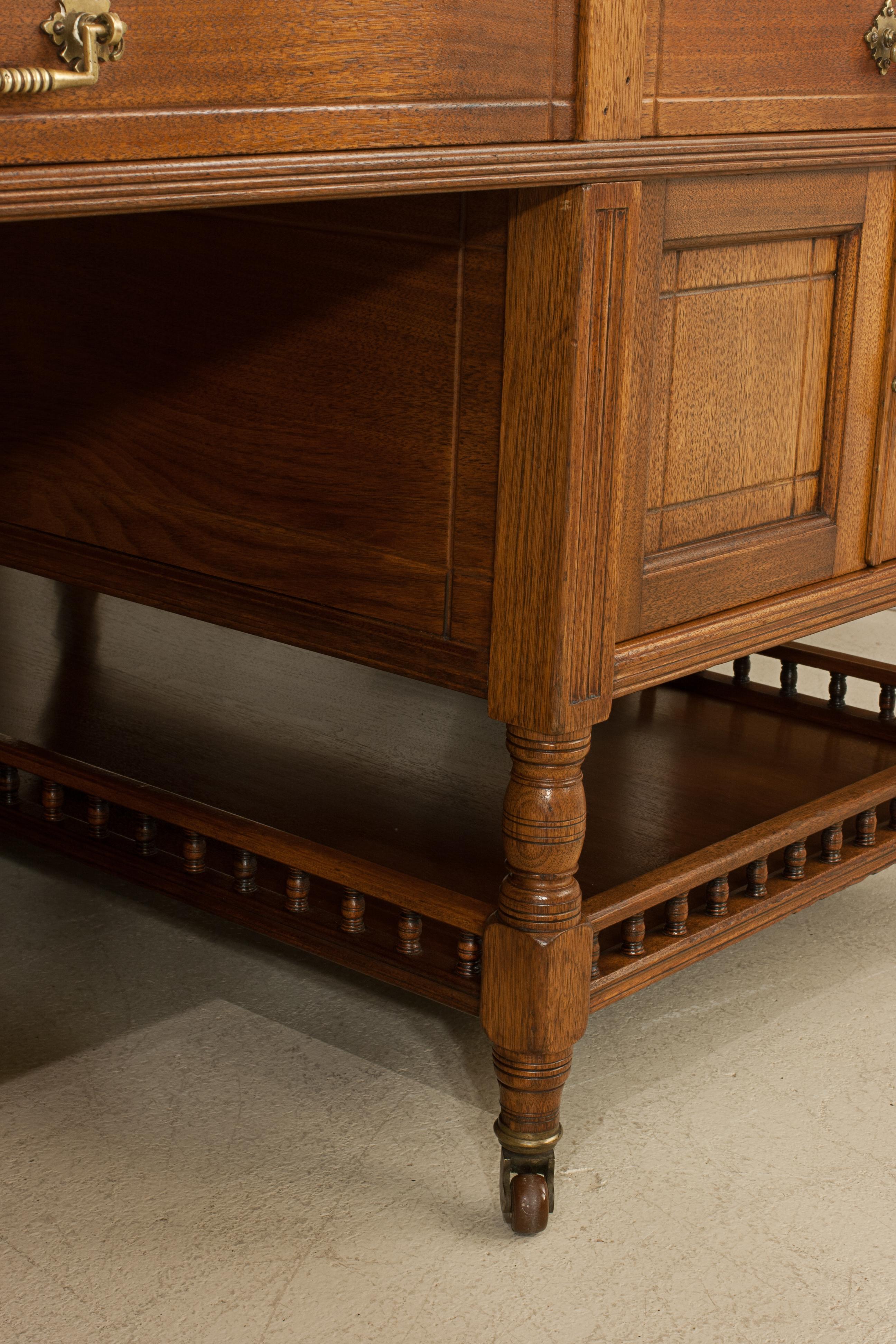 Vintage Pedestal Partners Desk For Sale 5