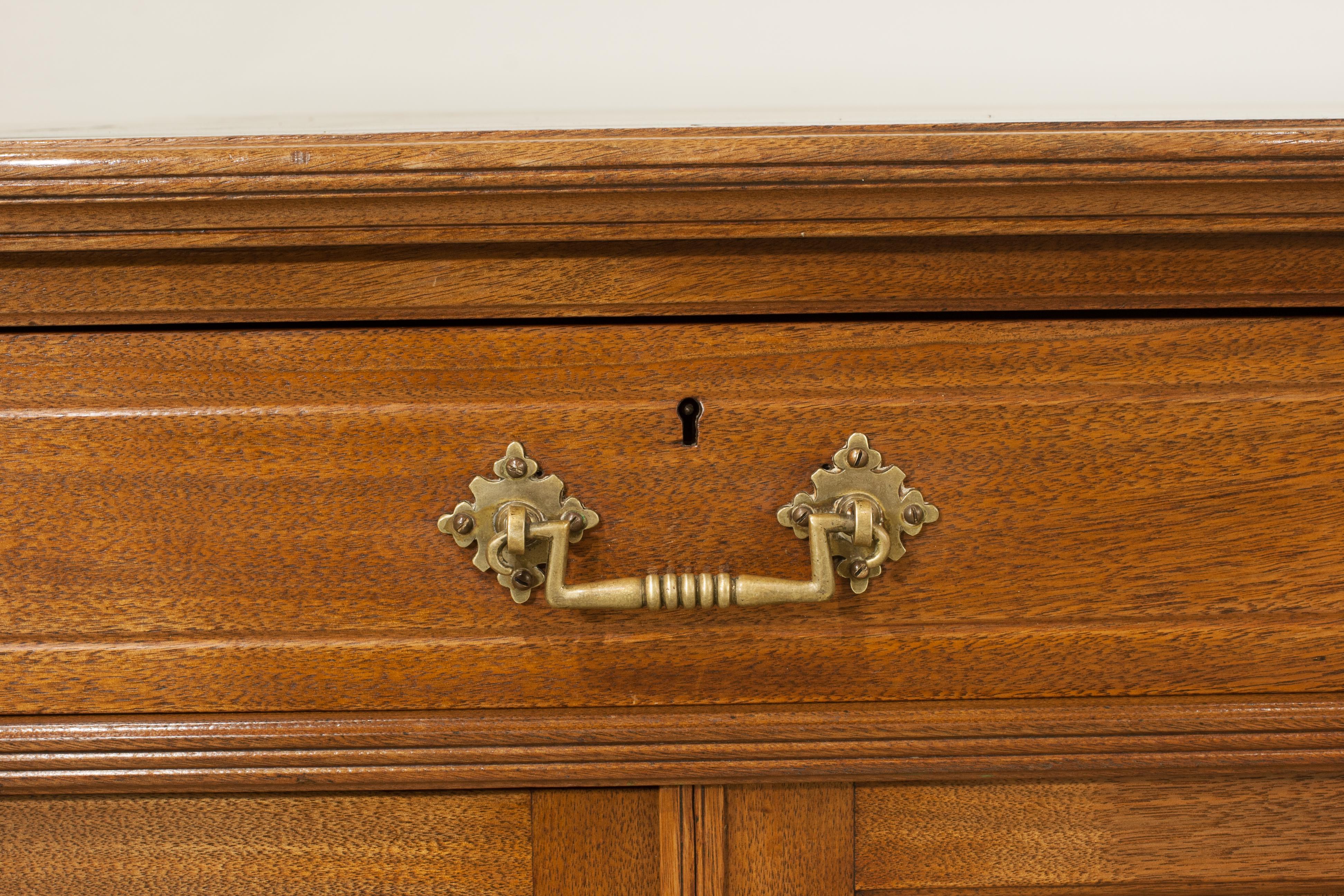Vintage Pedestal Partners Desk For Sale 6